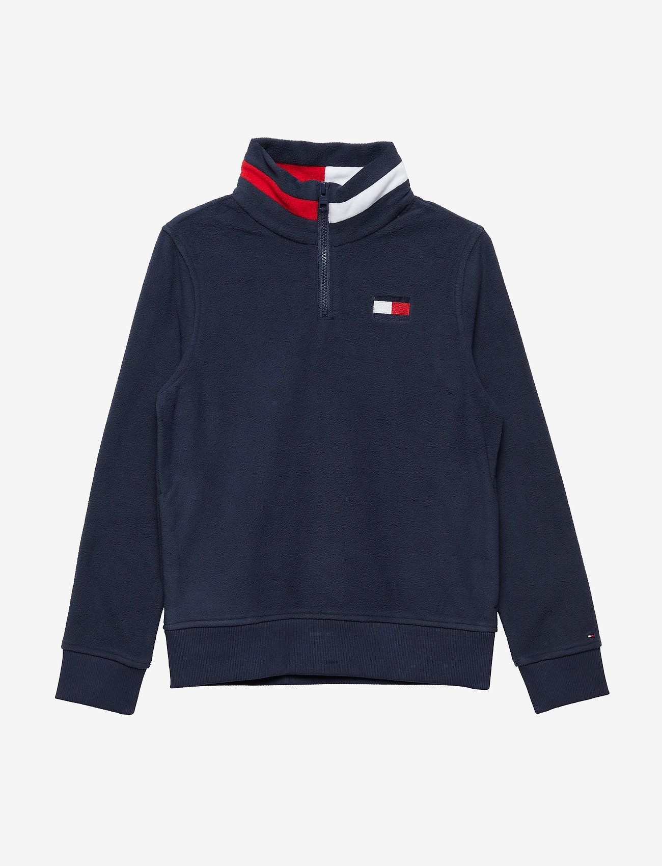 Tommy Hilfiger - POLAR FLEECE MOCK SWEATSHIRT - black iris - 0