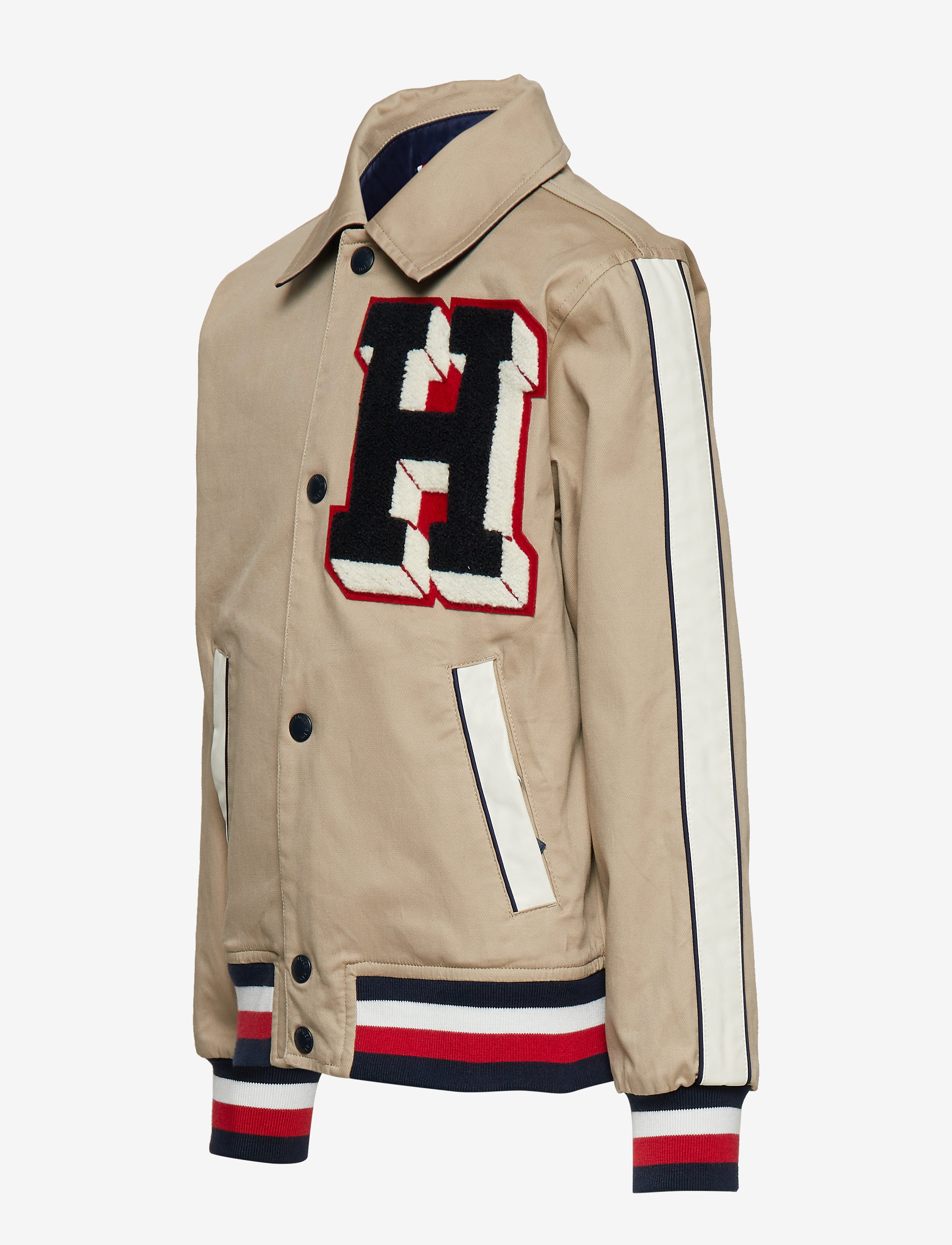 Tommy Hilfiger - LETTERMAN REVERSIBLE JACKET - white pepper - 4