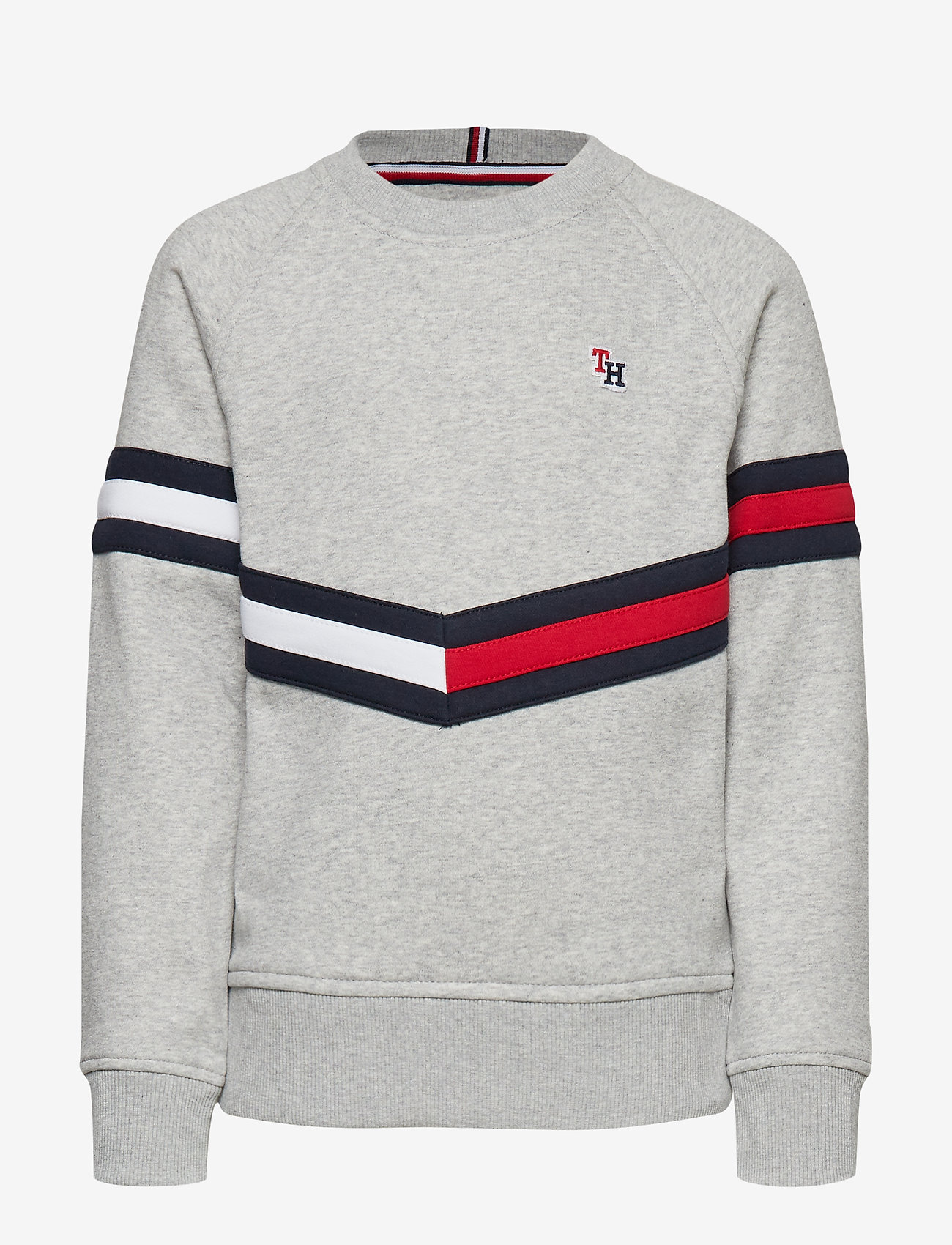 Tommy Hilfiger - ESSENTIAL FLAG CREW - grey heather - 0