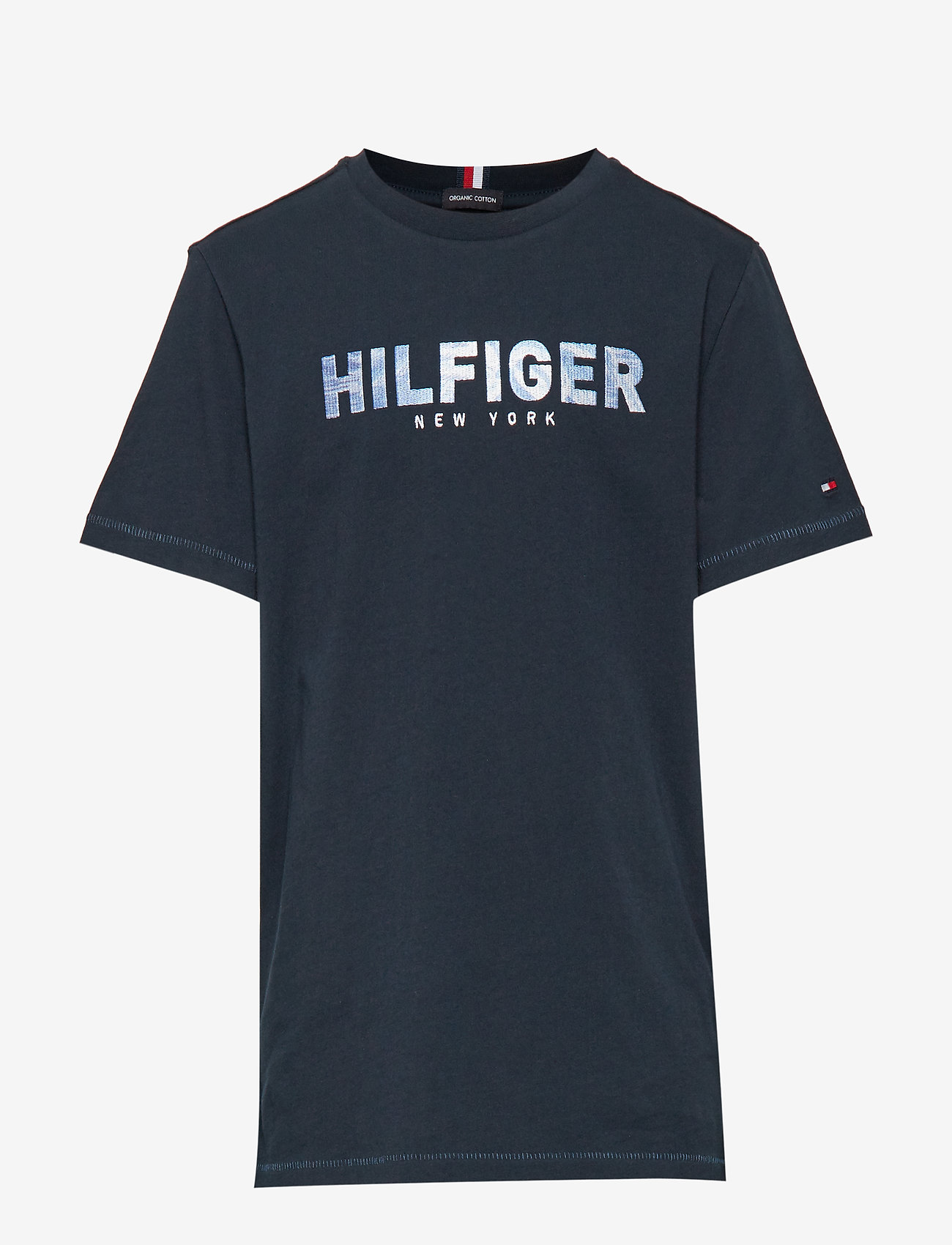 Tommy Hilfiger - HILFIGER APPLIQUE TE - sky captain - 0