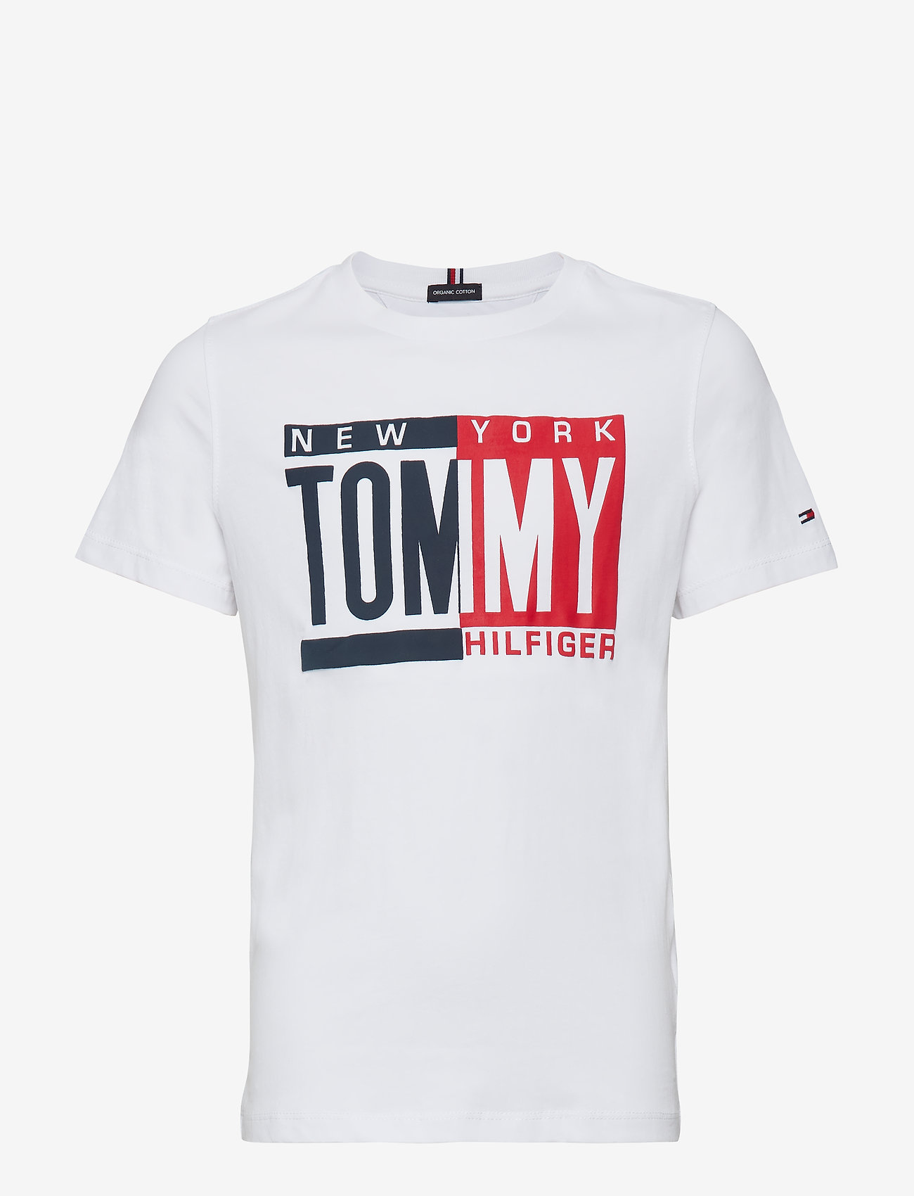 Tommy Hilfiger - PUFF PRINT TEE S/S - bright white - 0