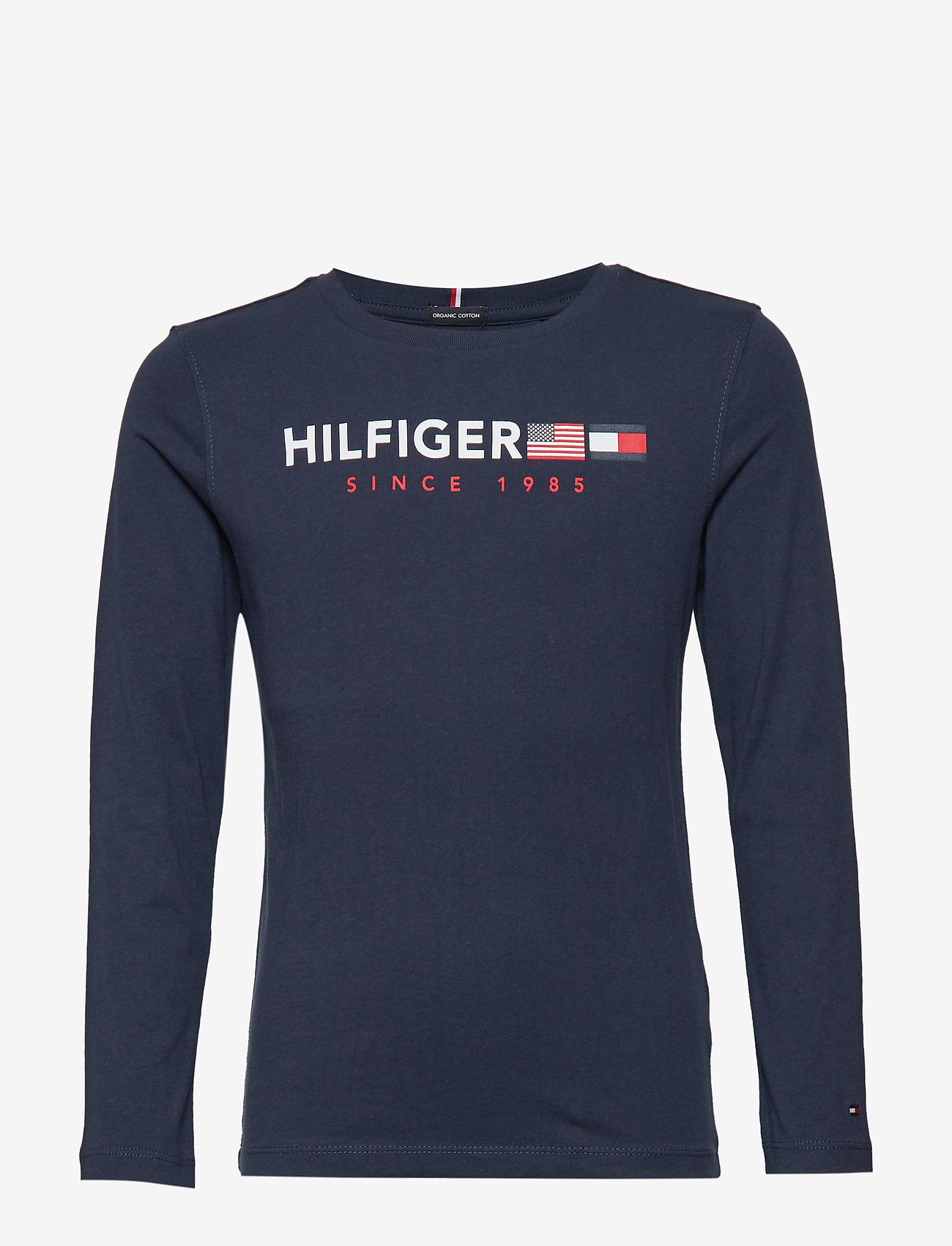 Tommy Hilfiger - FLAGS GRAPHIC TEE L/ - black iris - 0