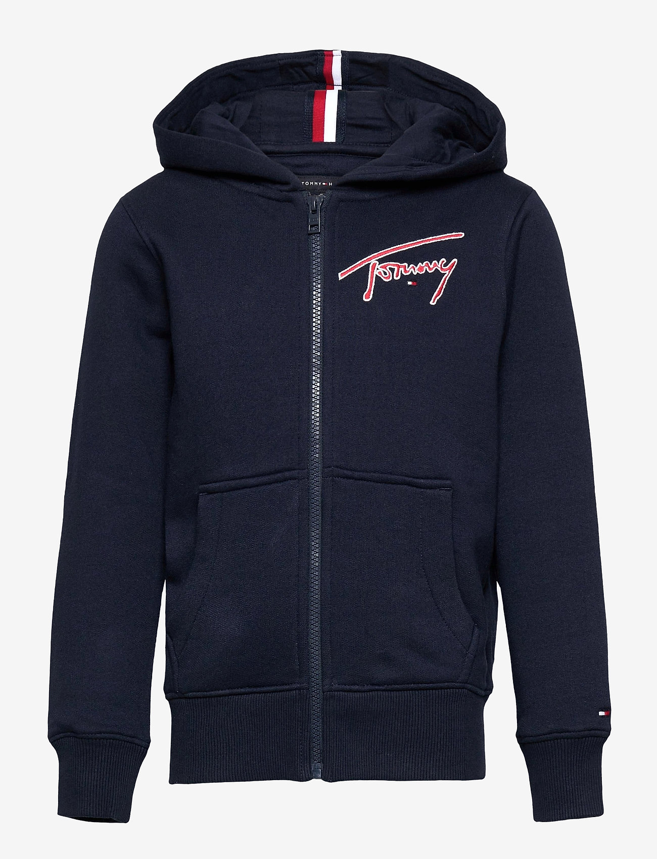 Tommy Hilfiger - ESSENTIAL SIGNATURE HOODED ZIP - black iris - 0