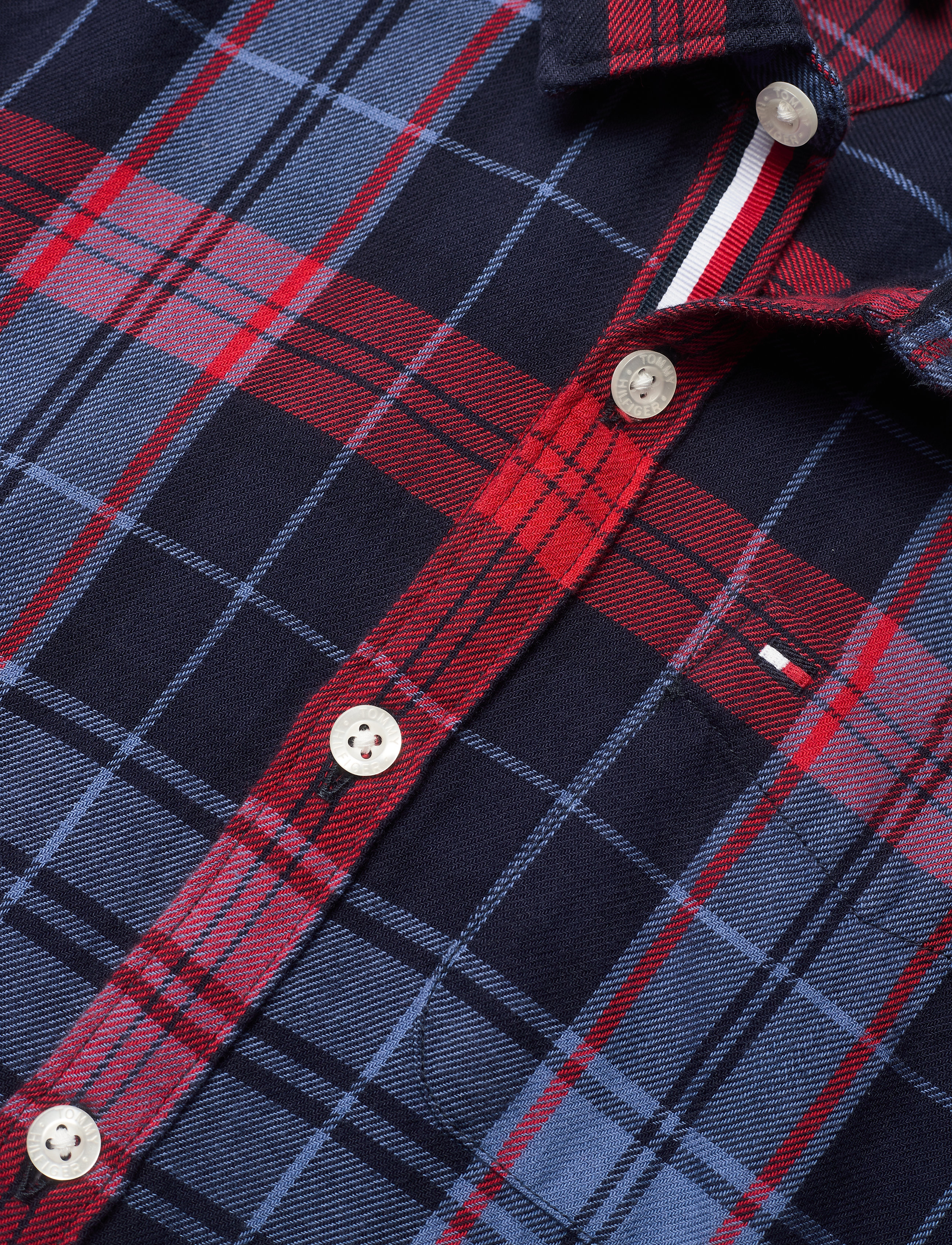 Tommy Hilfiger - CHECKED SHIRT - black iris/multi - 2
