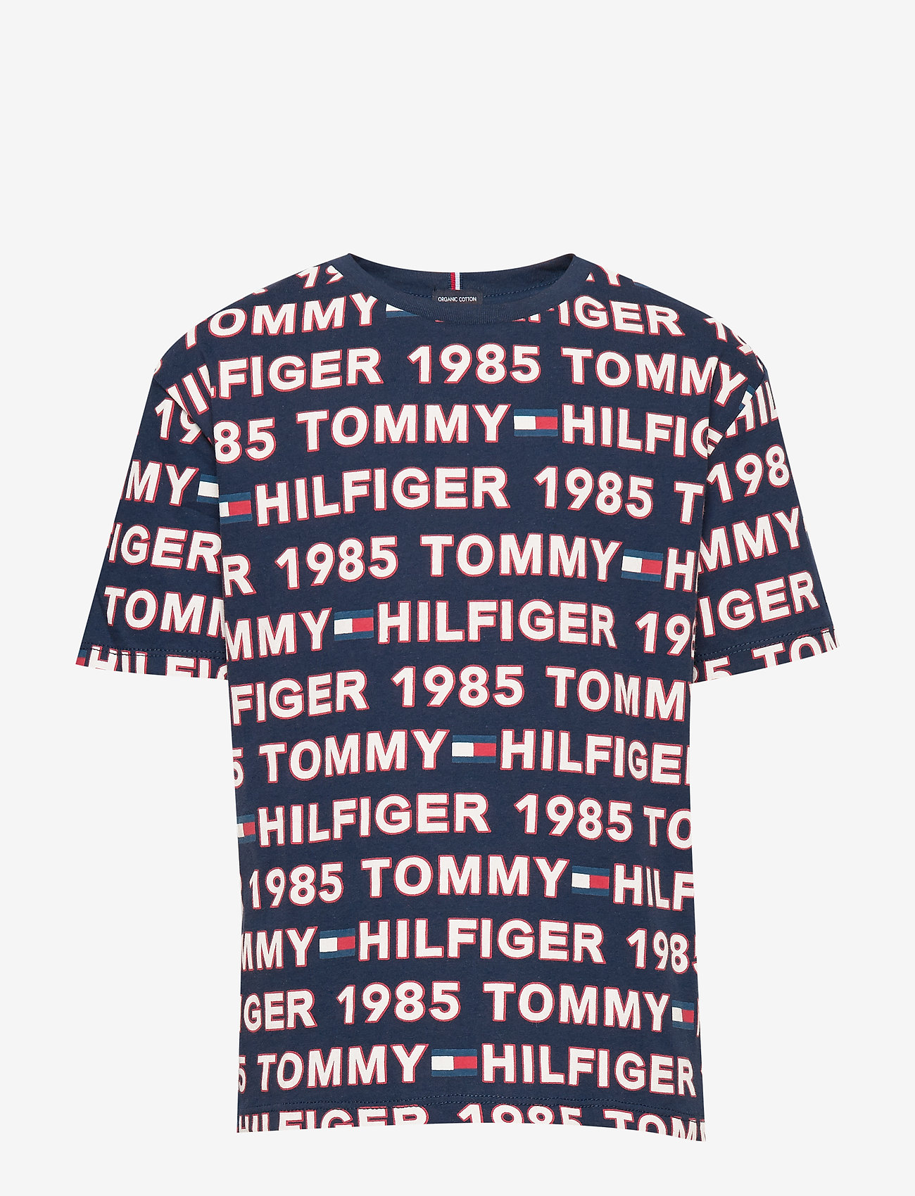 Tommy Hilfiger - AOP TEE S/S - blue allover 02/letters - 0