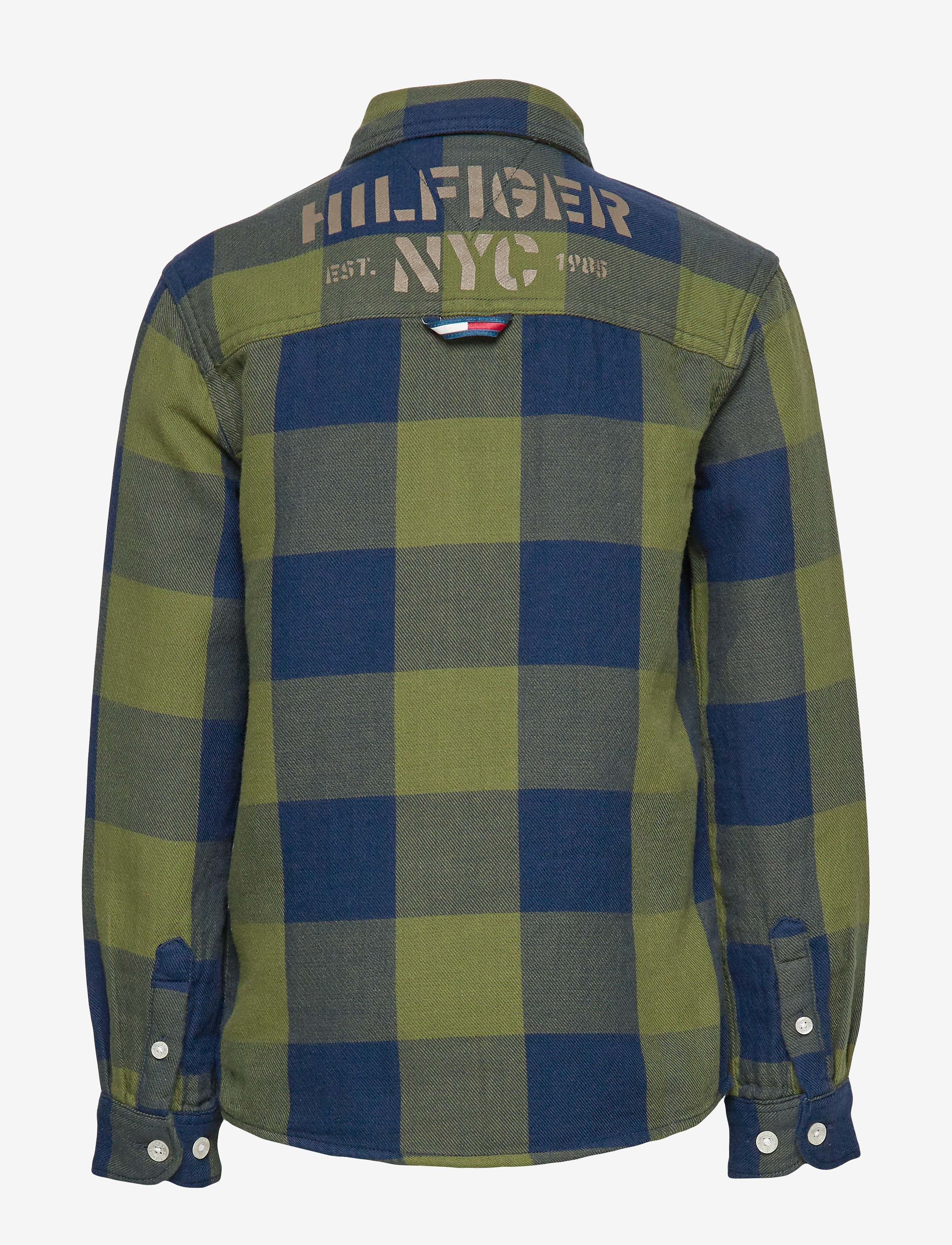 Tommy Hilfiger - BONDED CHECK SHIRT L/S - green check 01 - 1
