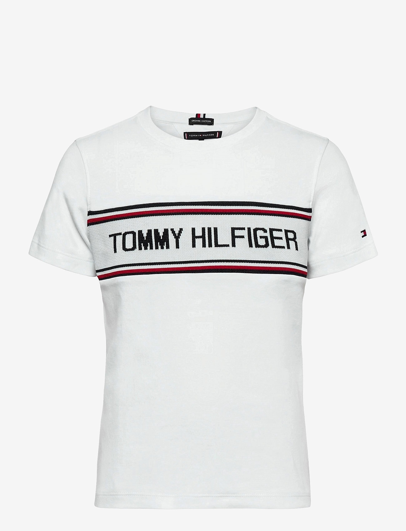 Tommy Hilfiger - TH INTARSIA TEE S/S - white 658-170 - 0