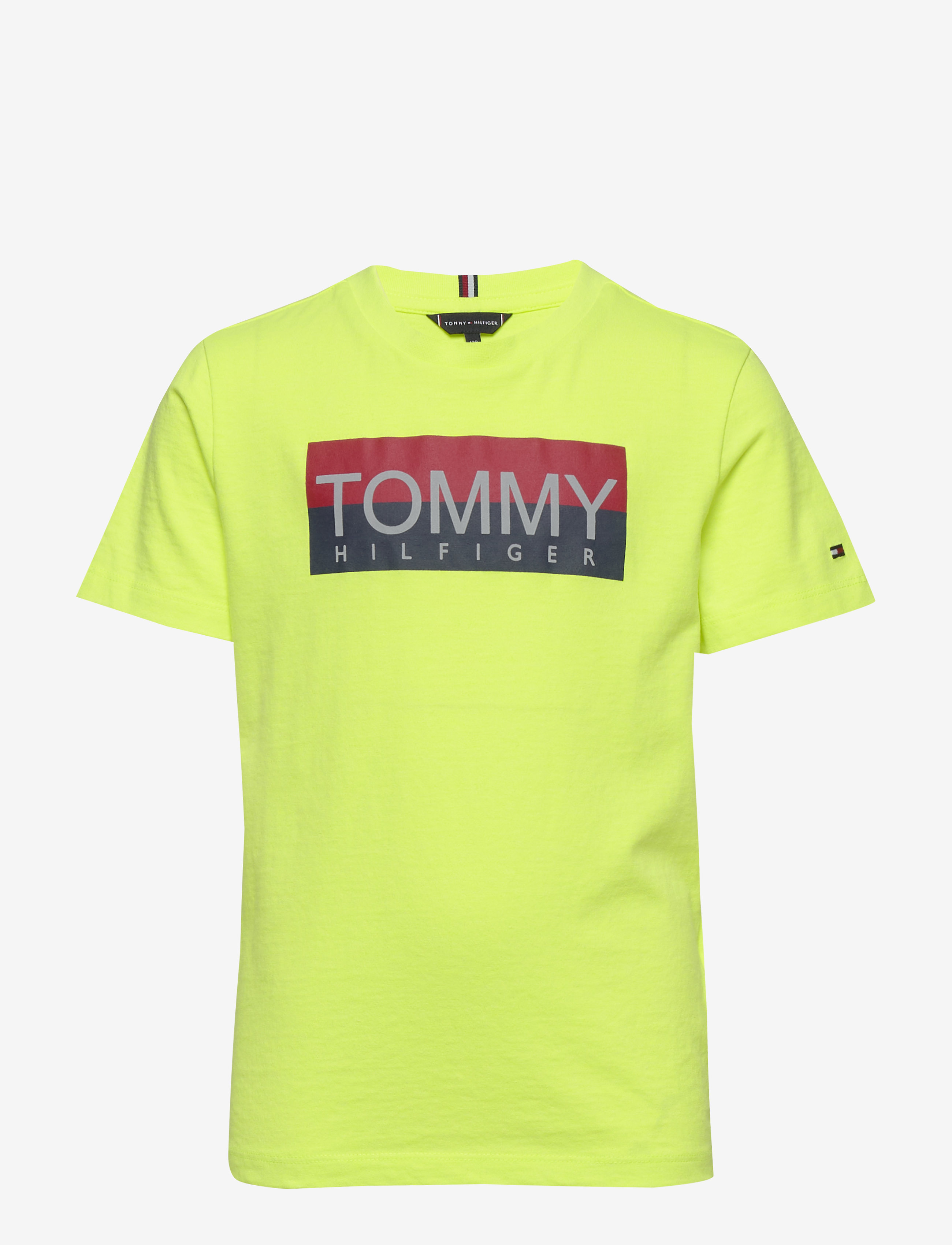 Tommy Hilfiger - REFLECTIVE HILFIGER TEE S/S - safety yellow 13-0630 - 0