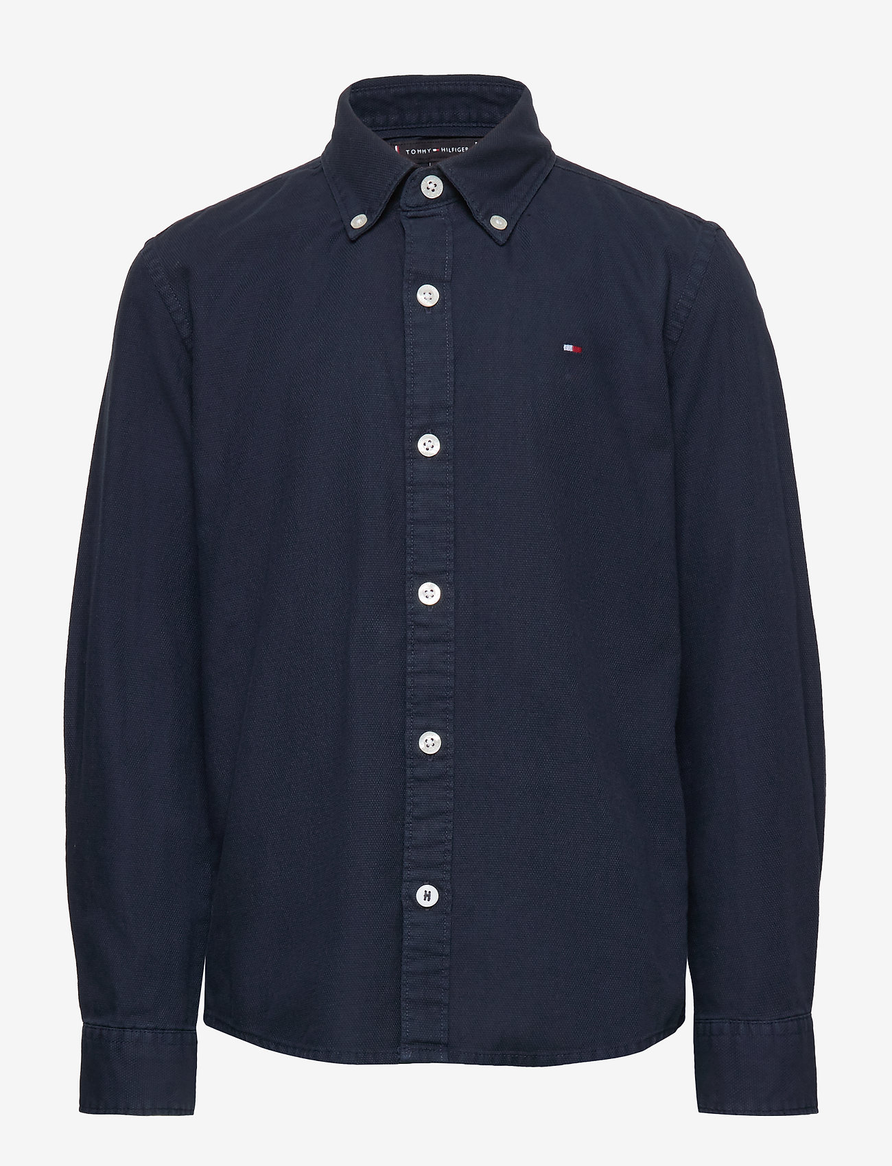 Tommy Hilfiger - OVERDYE DOBBY SHIRT - twilight navy 654-860 - 0