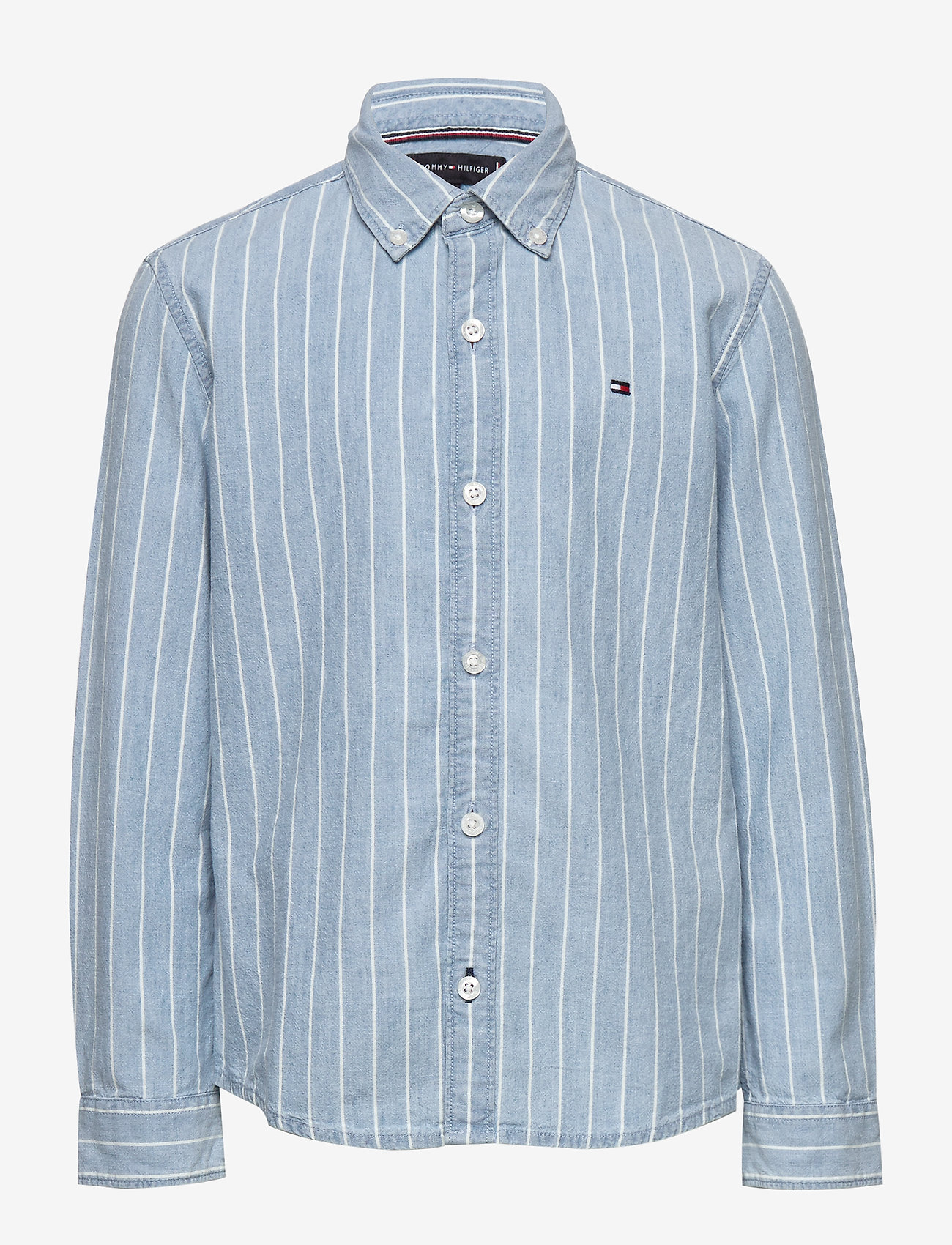 Tommy Hilfiger - DENIM STRIPE SHIRT L - denim light 01 - 0