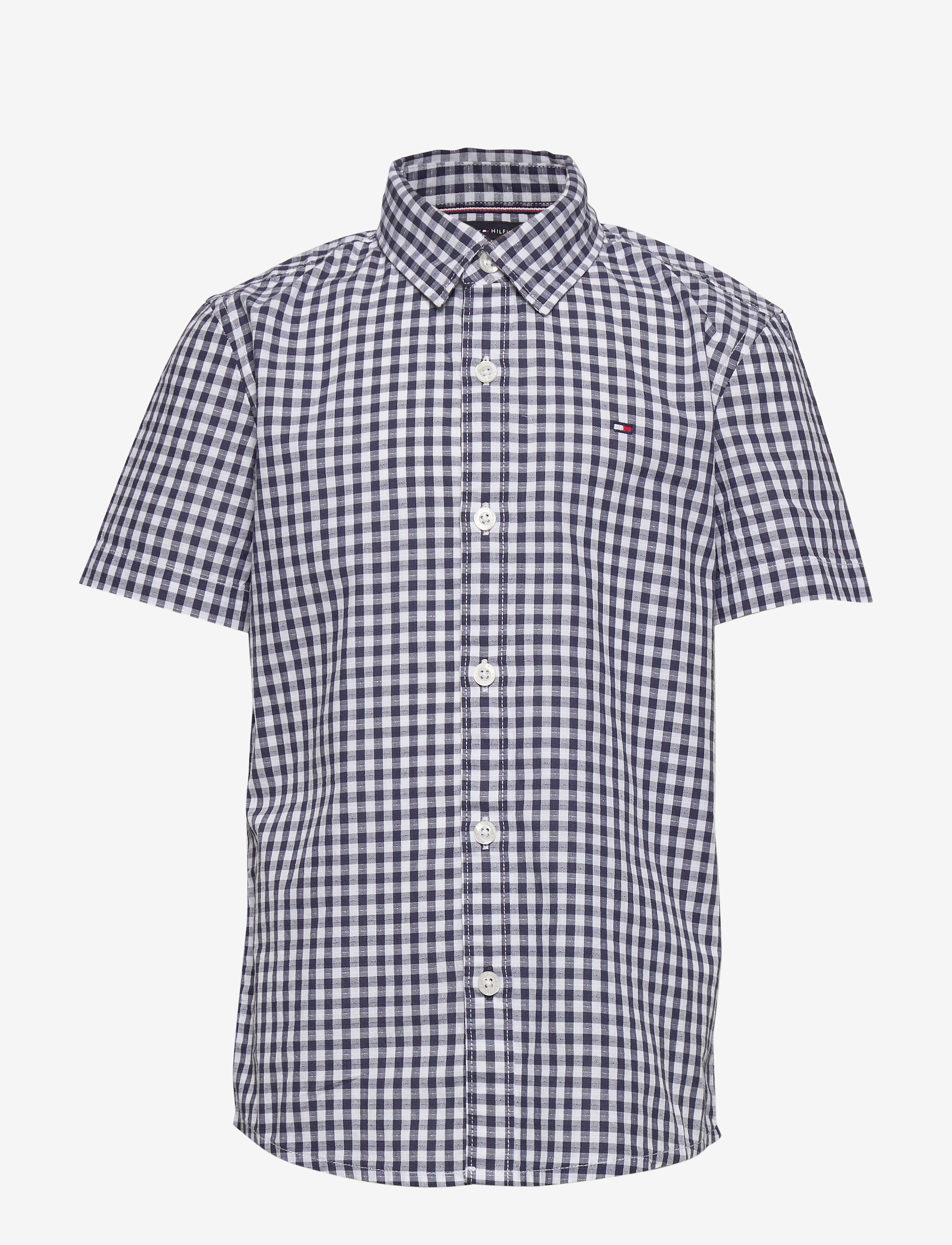 Tommy Hilfiger - SLUB GINGHAM SHIRT S - twilight navy - 0