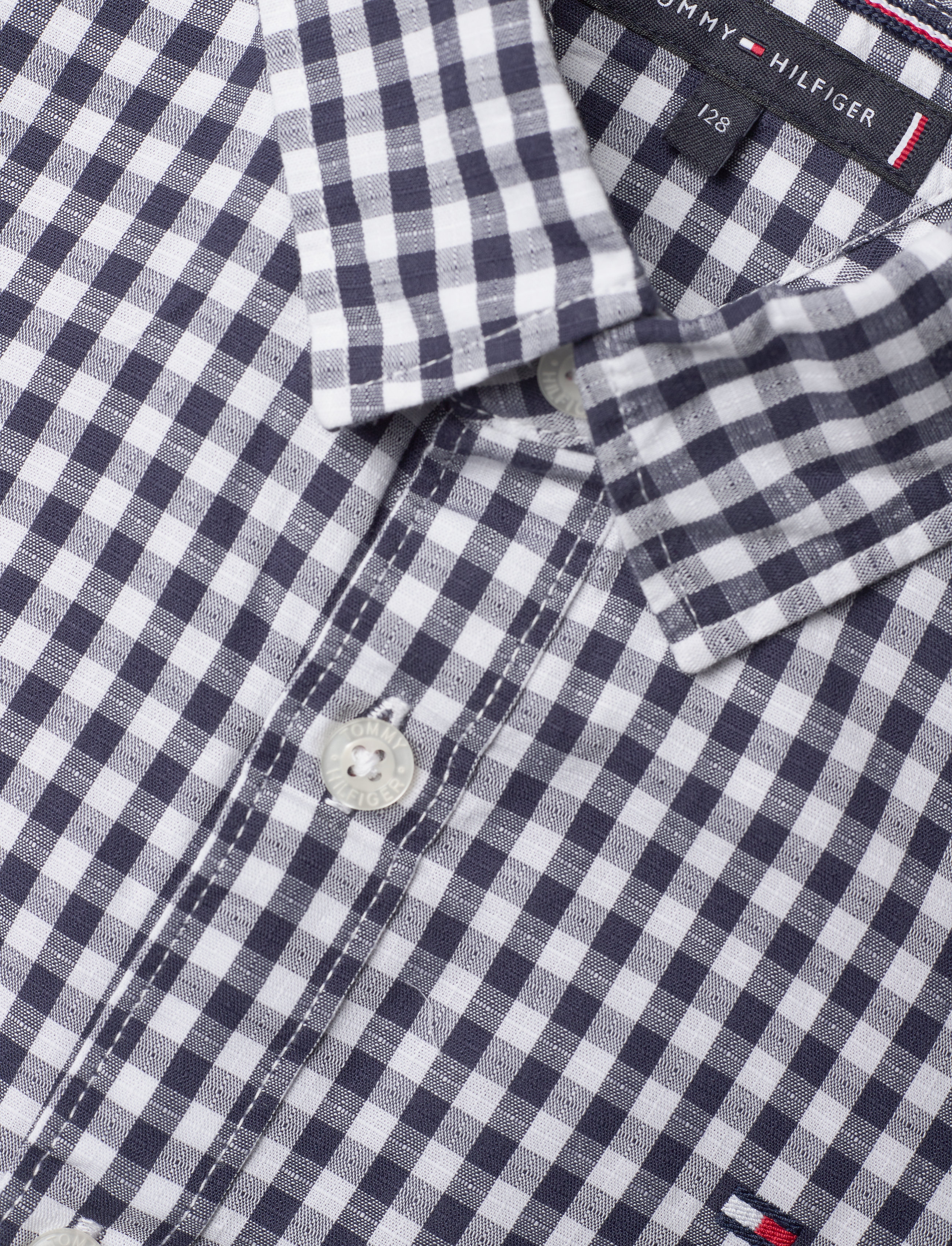 Tommy Hilfiger - SLUB GINGHAM SHIRT S - twilight navy - 2