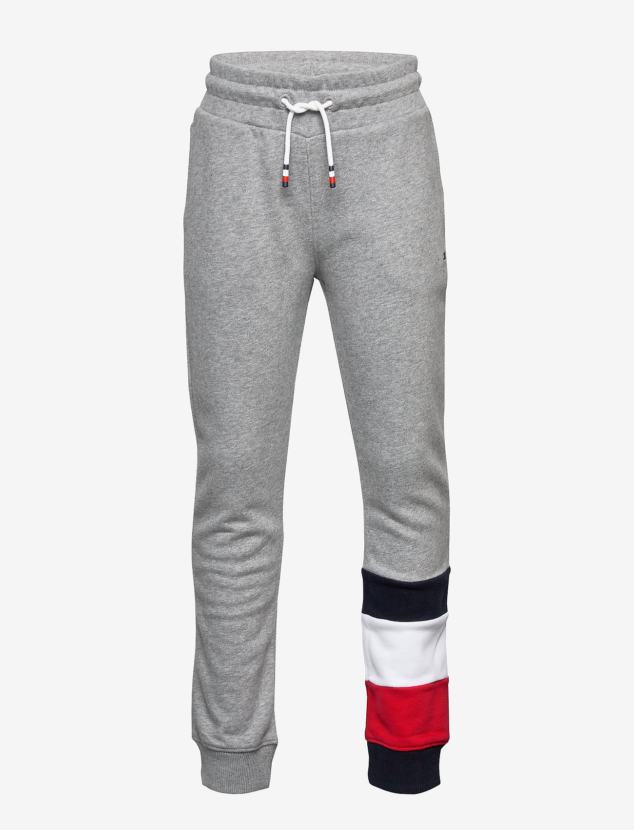 Tommy Hilfiger - GLOBAL STRIPE COLORBLOCK PANTS - mid grey htr - 0