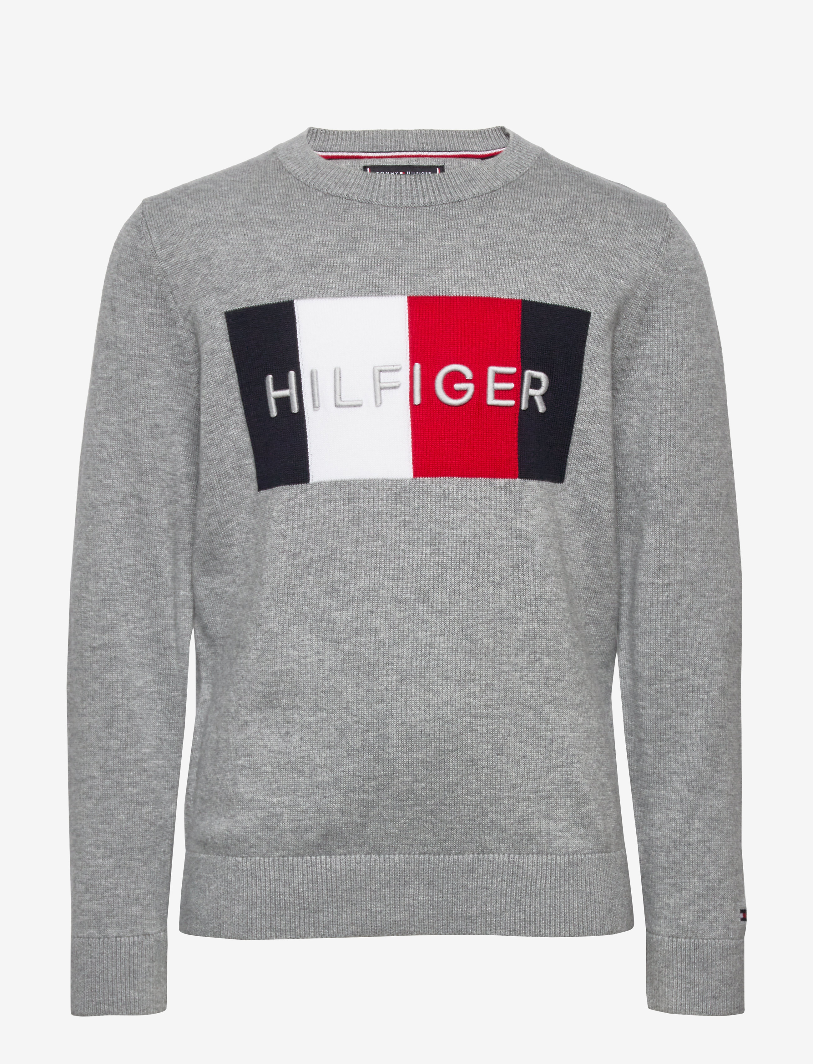 Tommy Hilfiger - TH LOGO SWEATER - mid grey htr - 0