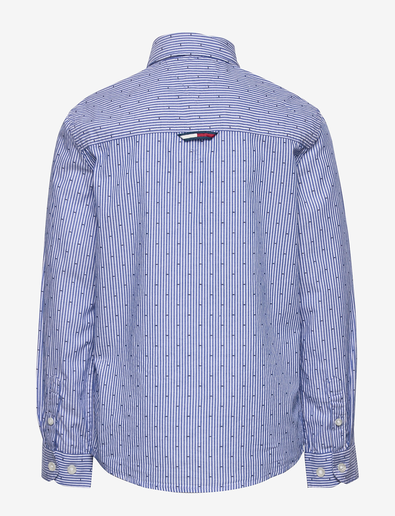 Tommy Hilfiger - YD STRIPE CLIPPING SHIRT L/S - blue stripe 02 - 1