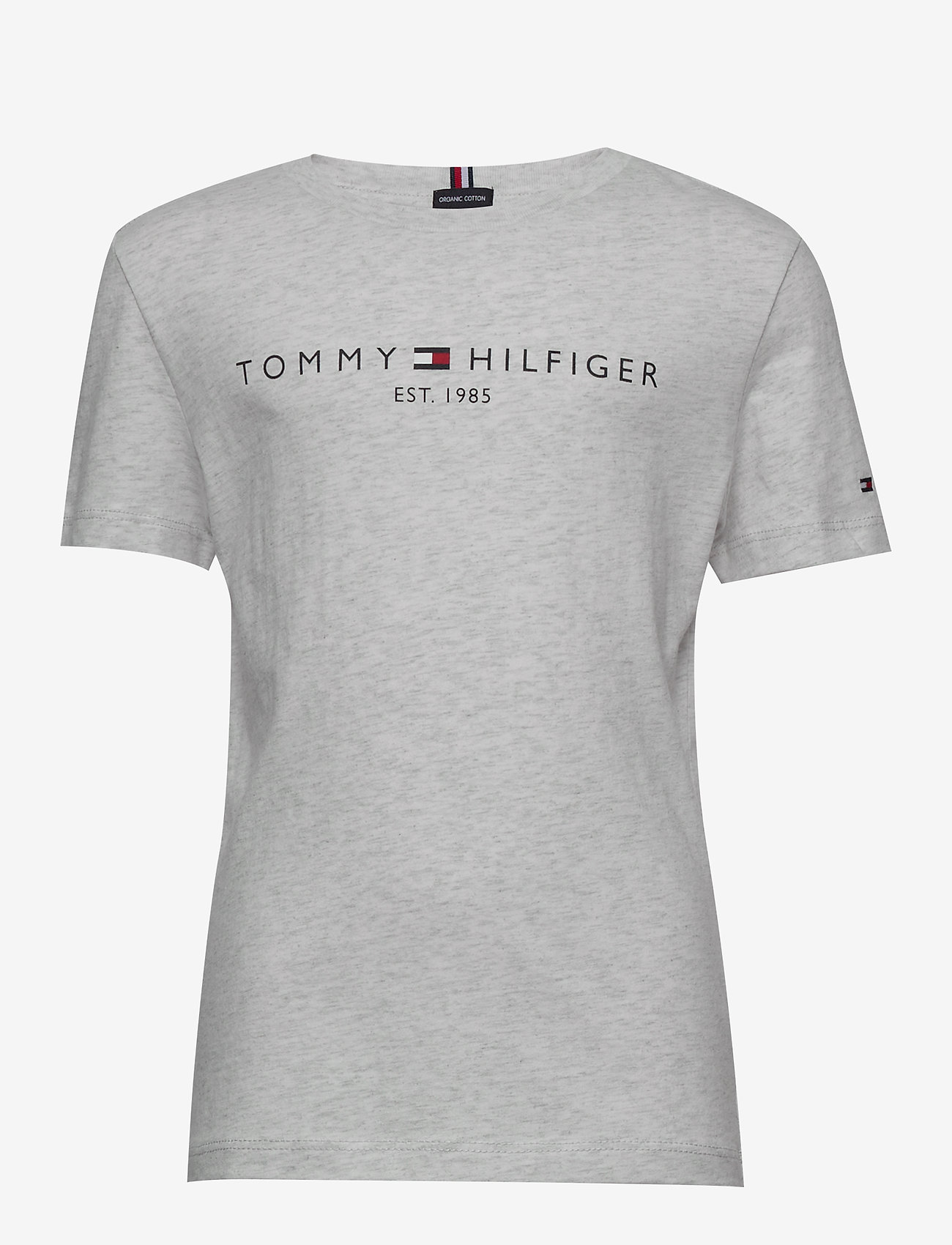 Tommy Hilfiger - ESSENTIAL LOGO TEE S/S - light grey htr - 0