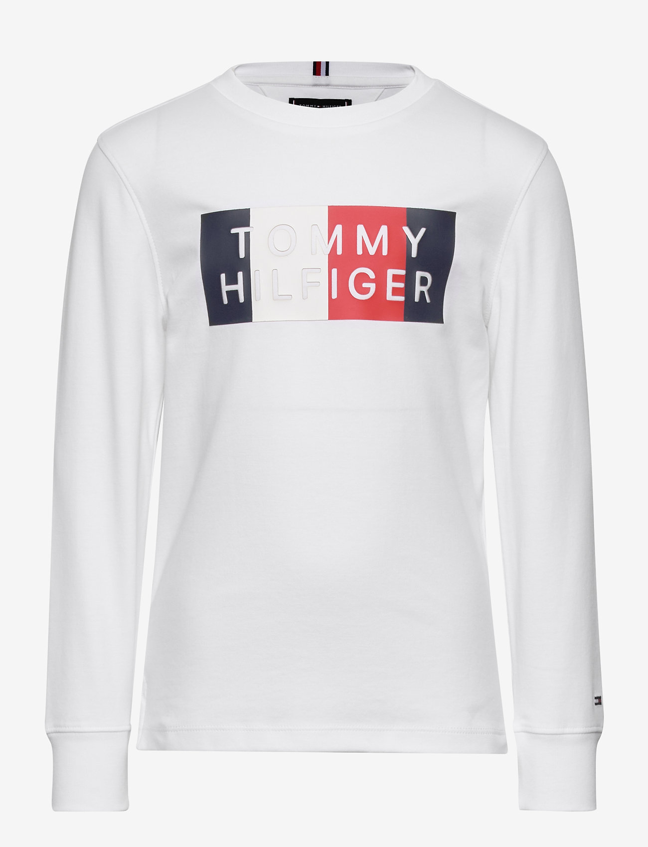 Tommy Hilfiger - GLOBAL STRIPE GRAPHIC TEE L/S - white - 0