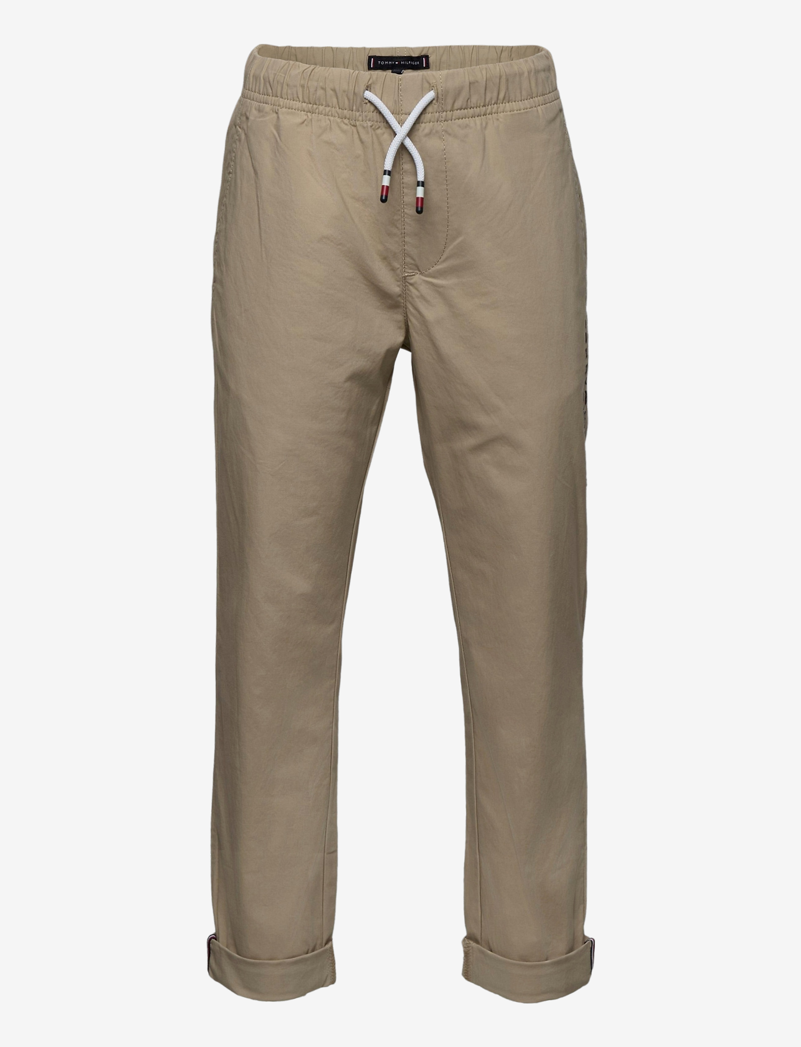 Tommy Hilfiger - STRETCH POPLIN PULL ON PANTS - silt - 0