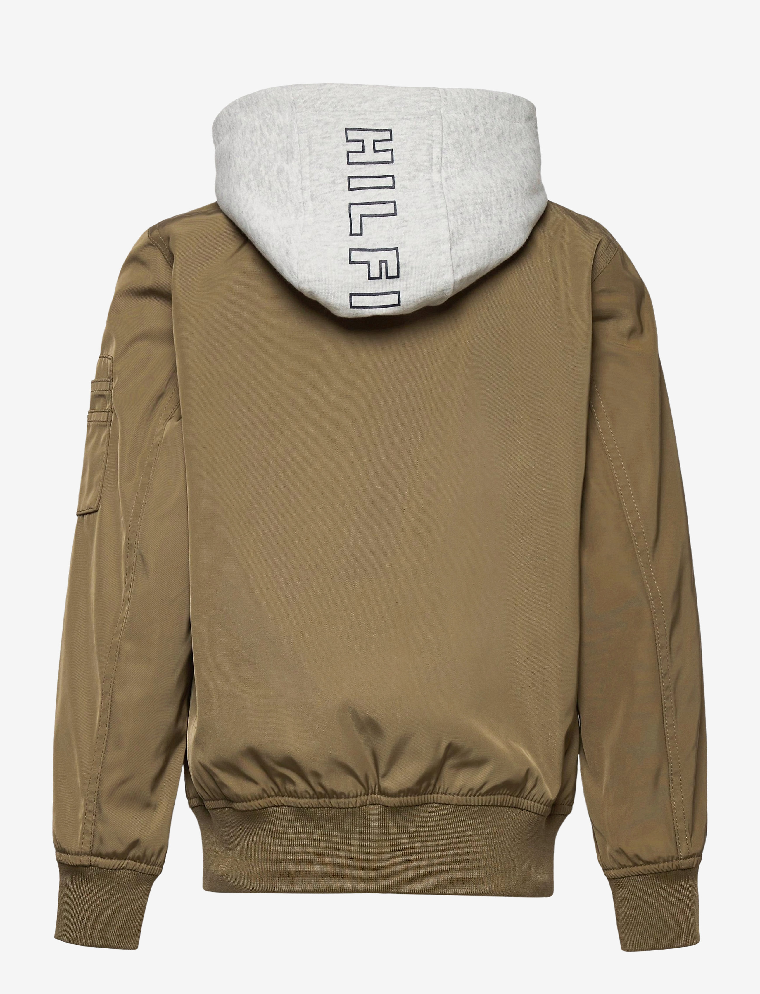Tommy Hilfiger - HOODED SATIN BOMBER JACKET - olive tree - 1