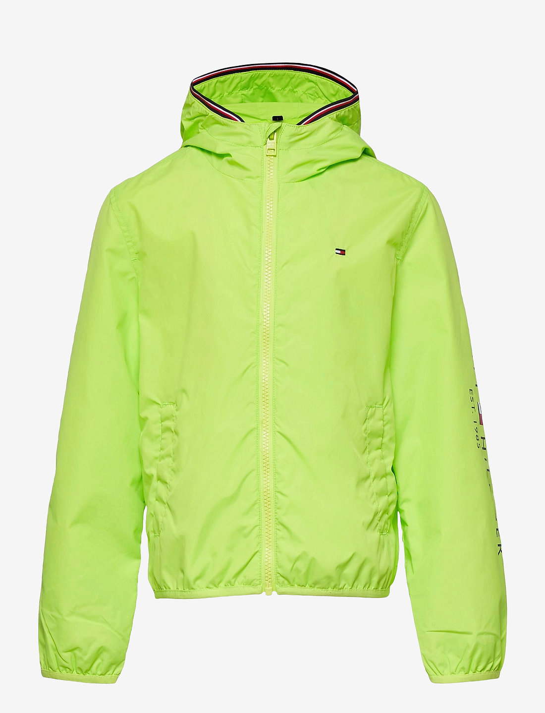 Green and yellow 2024 tommy hilfiger jacket