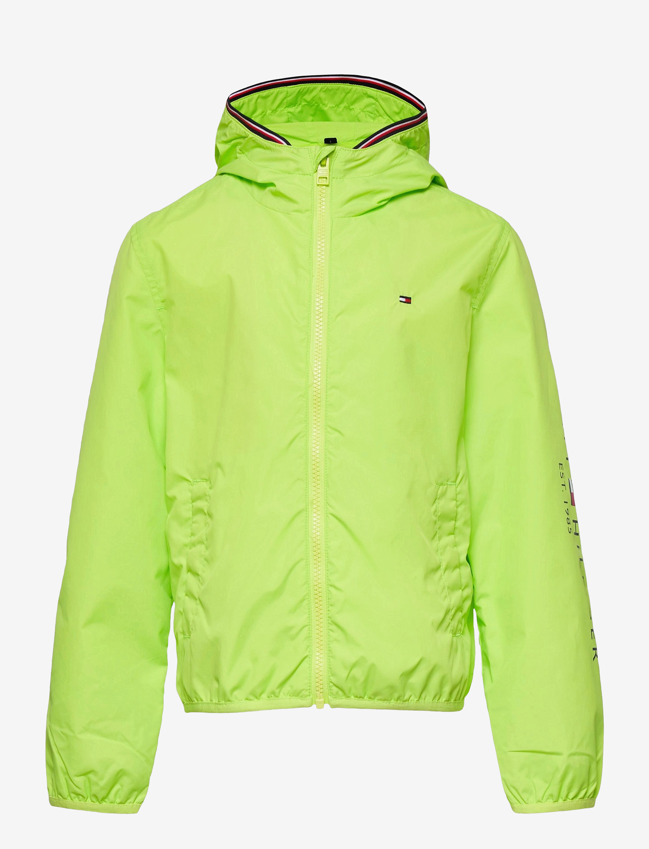 Tommy Hilfiger - ESSENTIAL HOODED LOGO JACKET - sour lime - 0