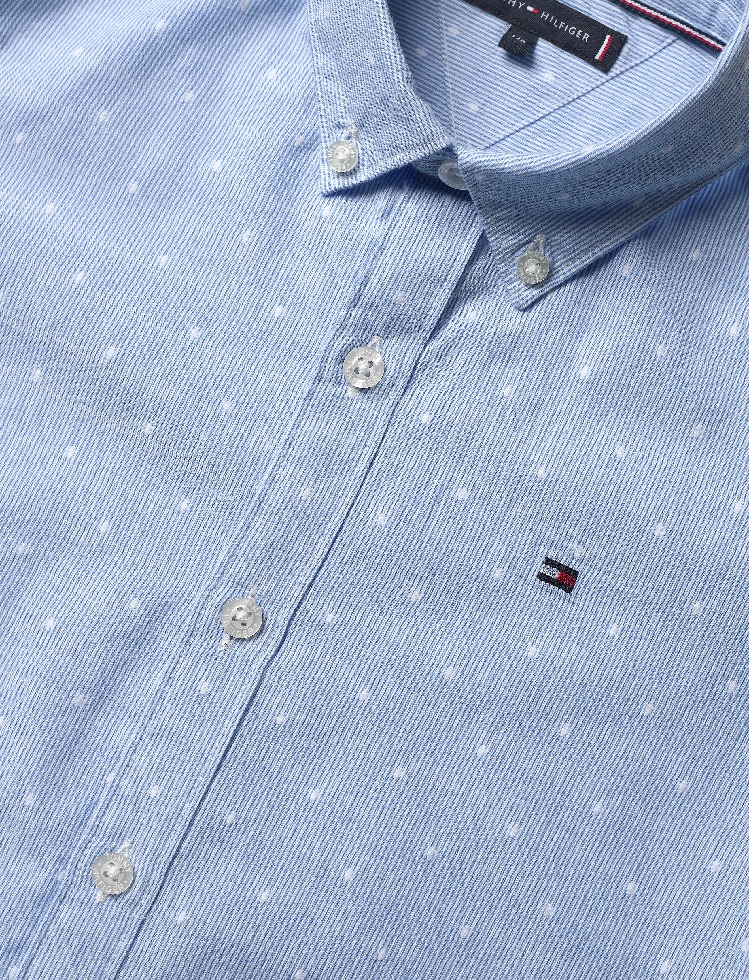 Tommy Hilfiger - DOTTED DOBBY SHIRT L/S - blue stripe - 2