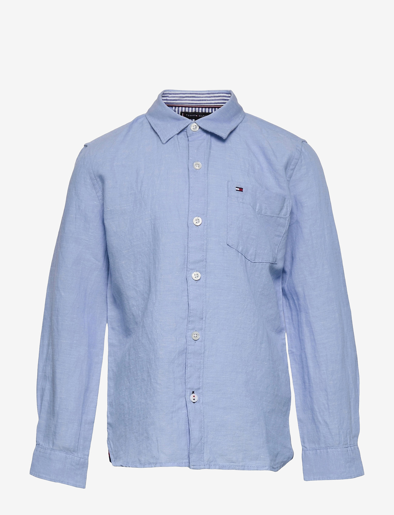 Tommy Hilfiger - ESSENTIAL COTTON LINEN SHIRT L/S - light blue - 0