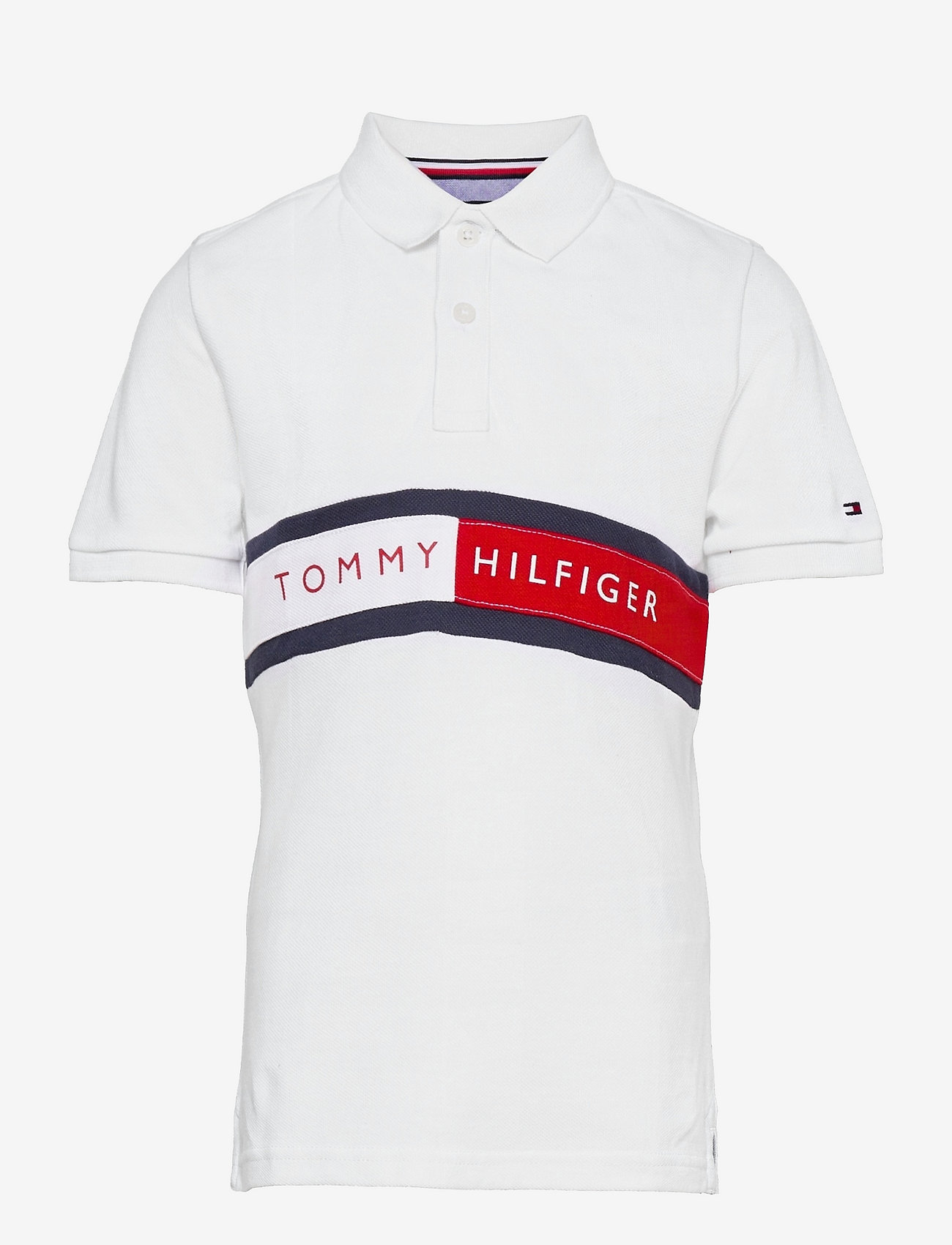 Tommy Hilfiger - HILFIGER FLAG POLO S/S - white - 0