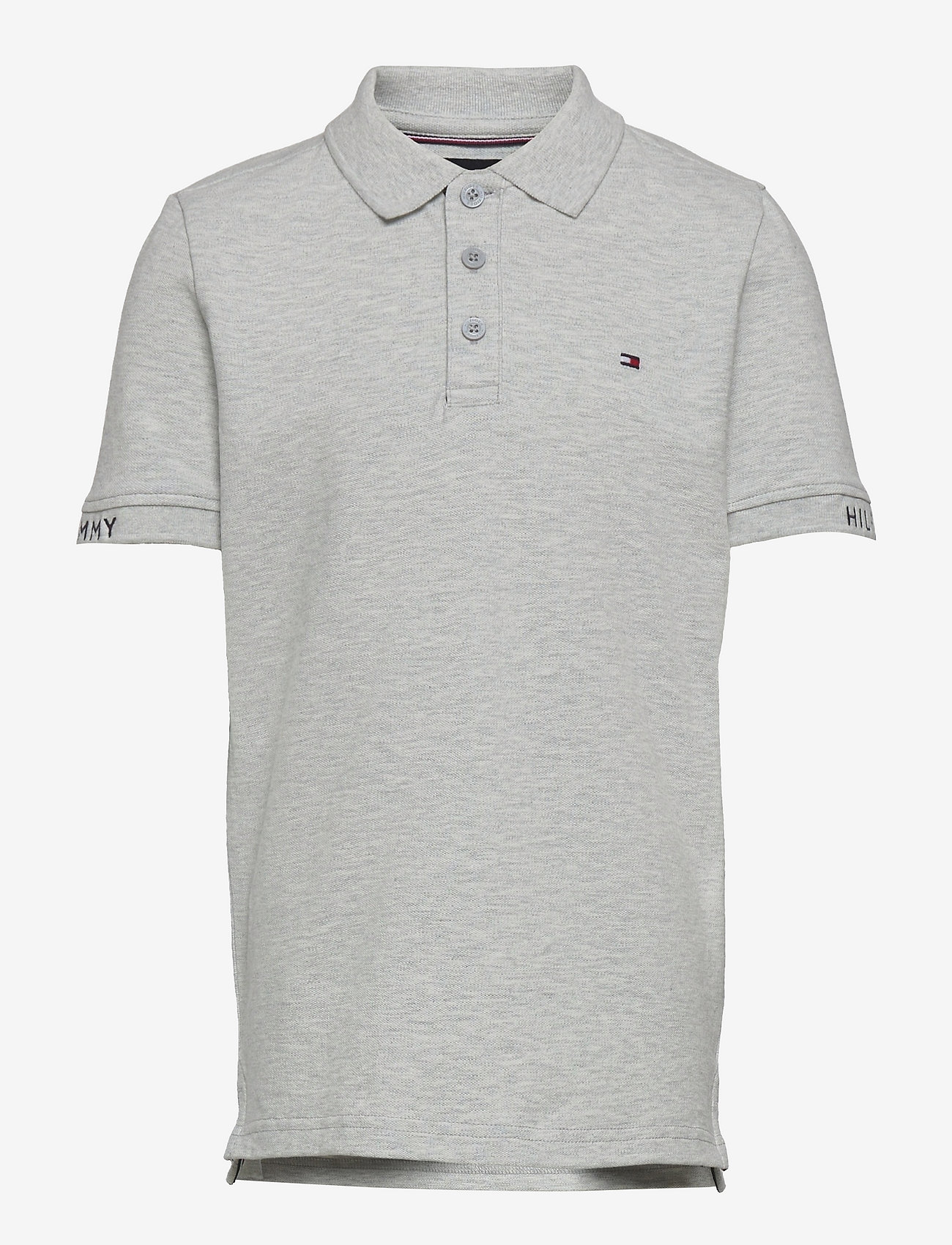 Tommy Hilfiger - SLIM FIT POLO S/S - light grey heather - 0