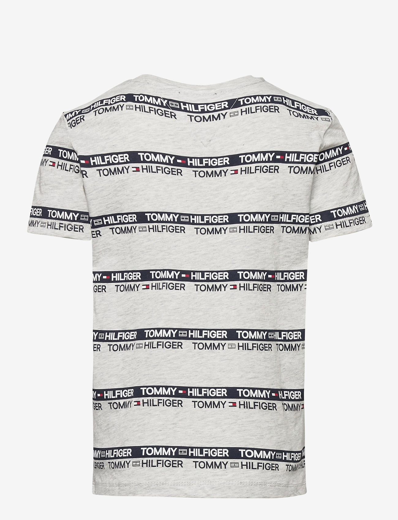 Tommy Hilfiger - PRINTED TAPE TEE S/S - light grey heather - 1