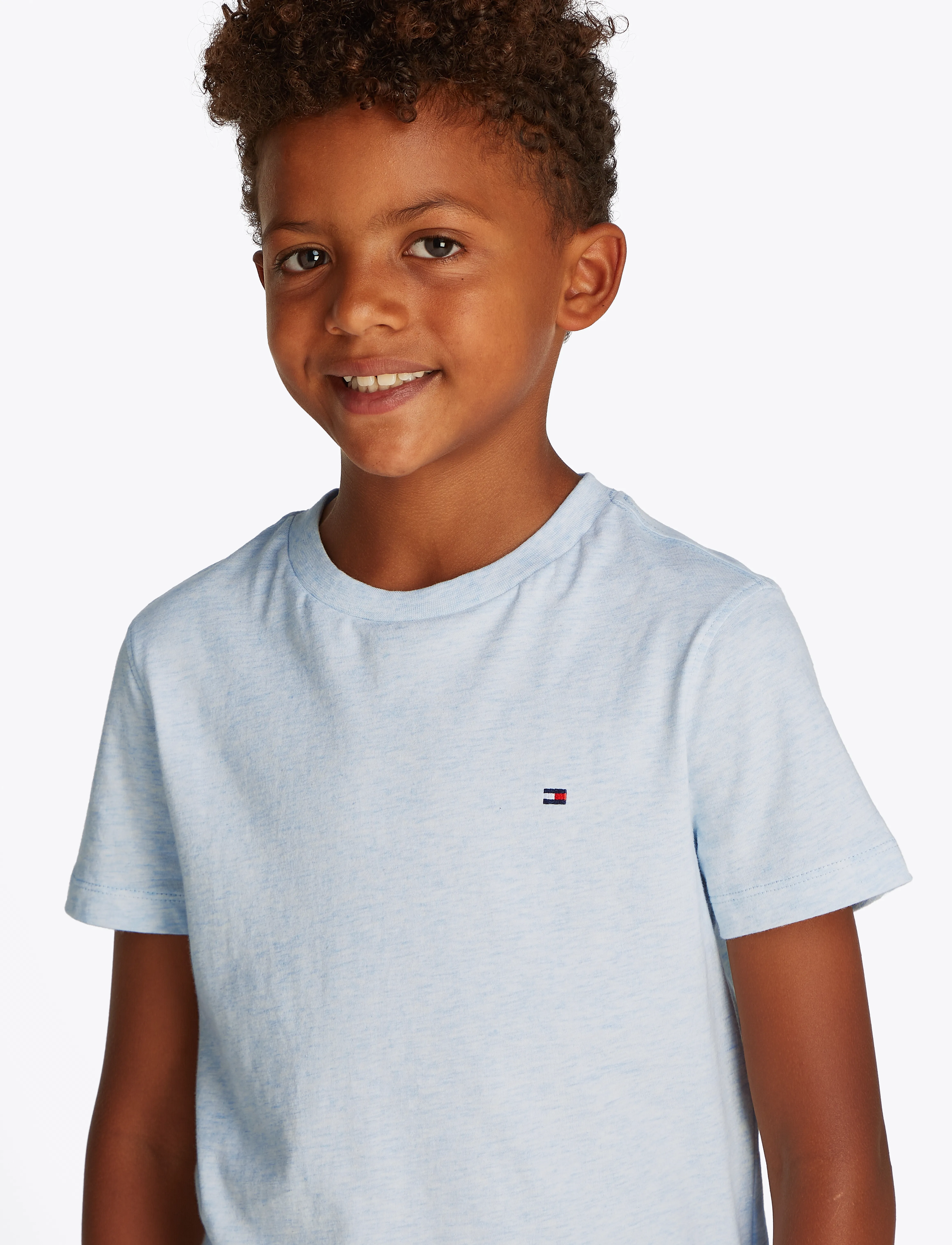 Tommy Hilfiger - ESSENTIAL COTTON REG FIT TEE SS - marškinėliai trumpomis rankovėmis - breezy blue heather - 2