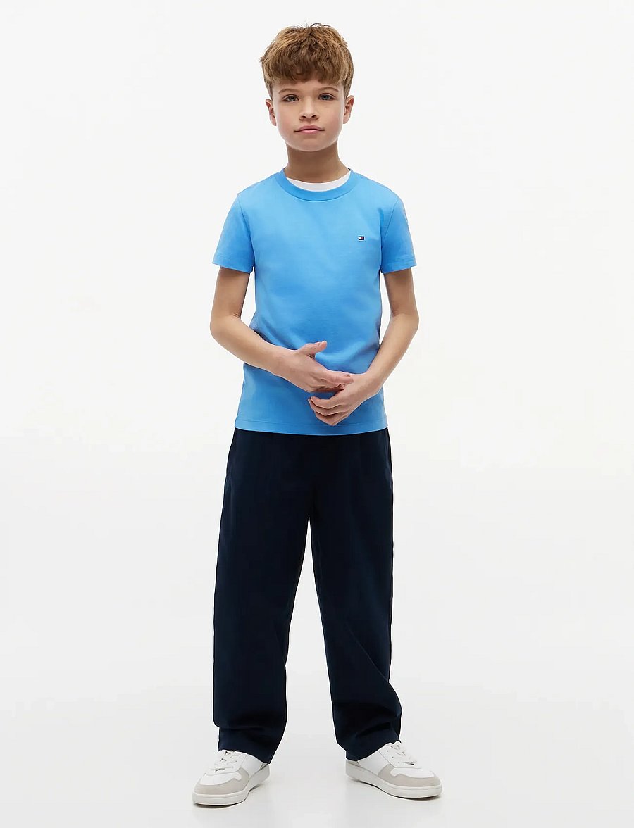 Tommy Hilfiger - ESSENTIAL COTTON REG FIT TEE SS - kurzärmelige - copenhagen blue - 4
