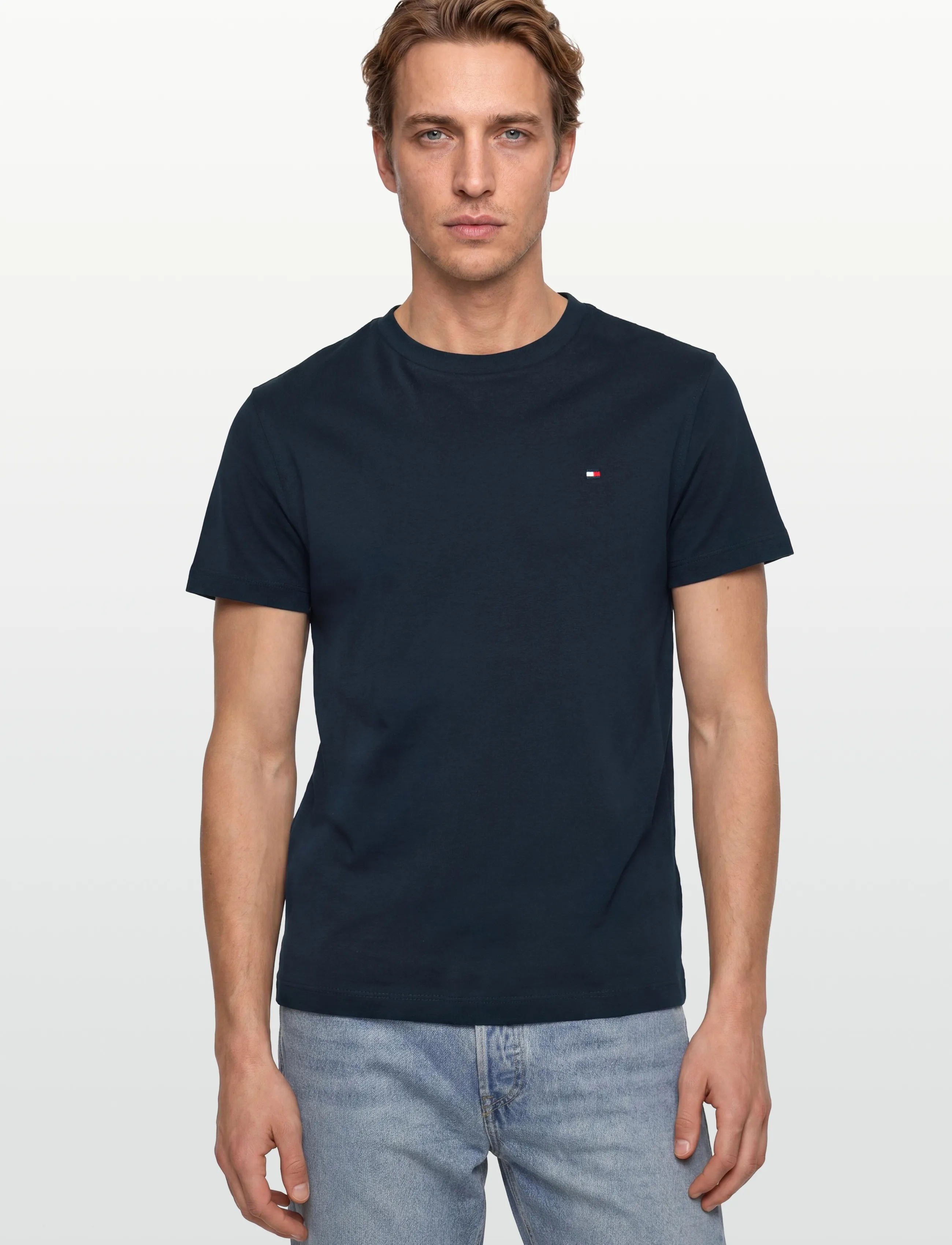 Tommy Hilfiger - ESSENTIAL COTTON REG FIT TEE SS - short-sleeved t-shirts - dark night navy - 3