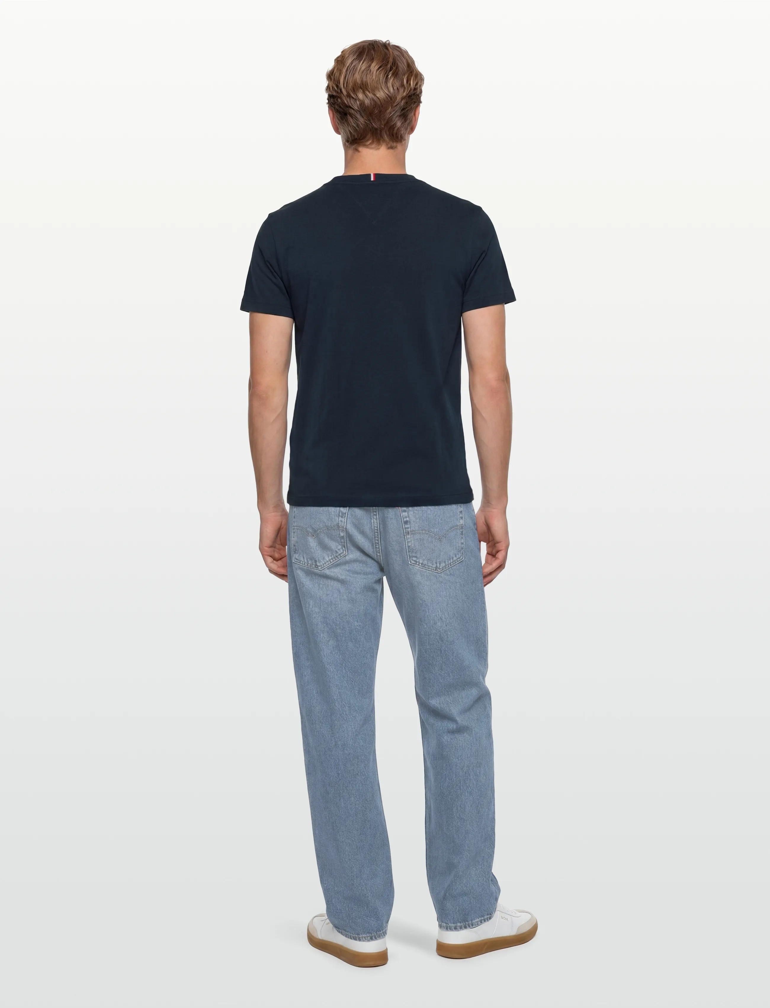 Tommy Hilfiger - ESSENTIAL COTTON REG FIT TEE SS - short-sleeved t-shirts - dark night navy - 4