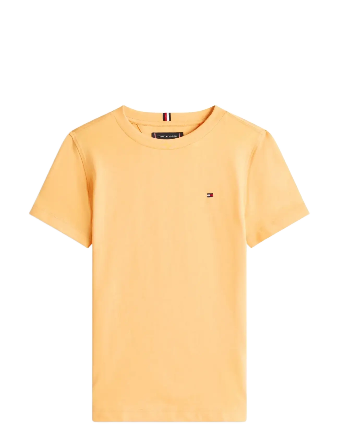 Tommy Hilfiger ESSENTIAL COTTON REG FIT TEE SS - Tøj - FADED SUN KISS / orange