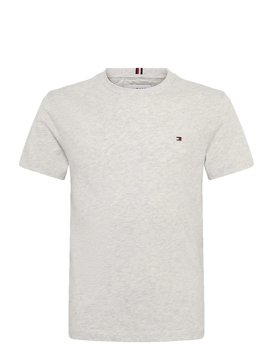 Tommy Hilfiger - ESSENTIAL COTTON REG FIT TEE SS - korte mouwen - grey heather - 0