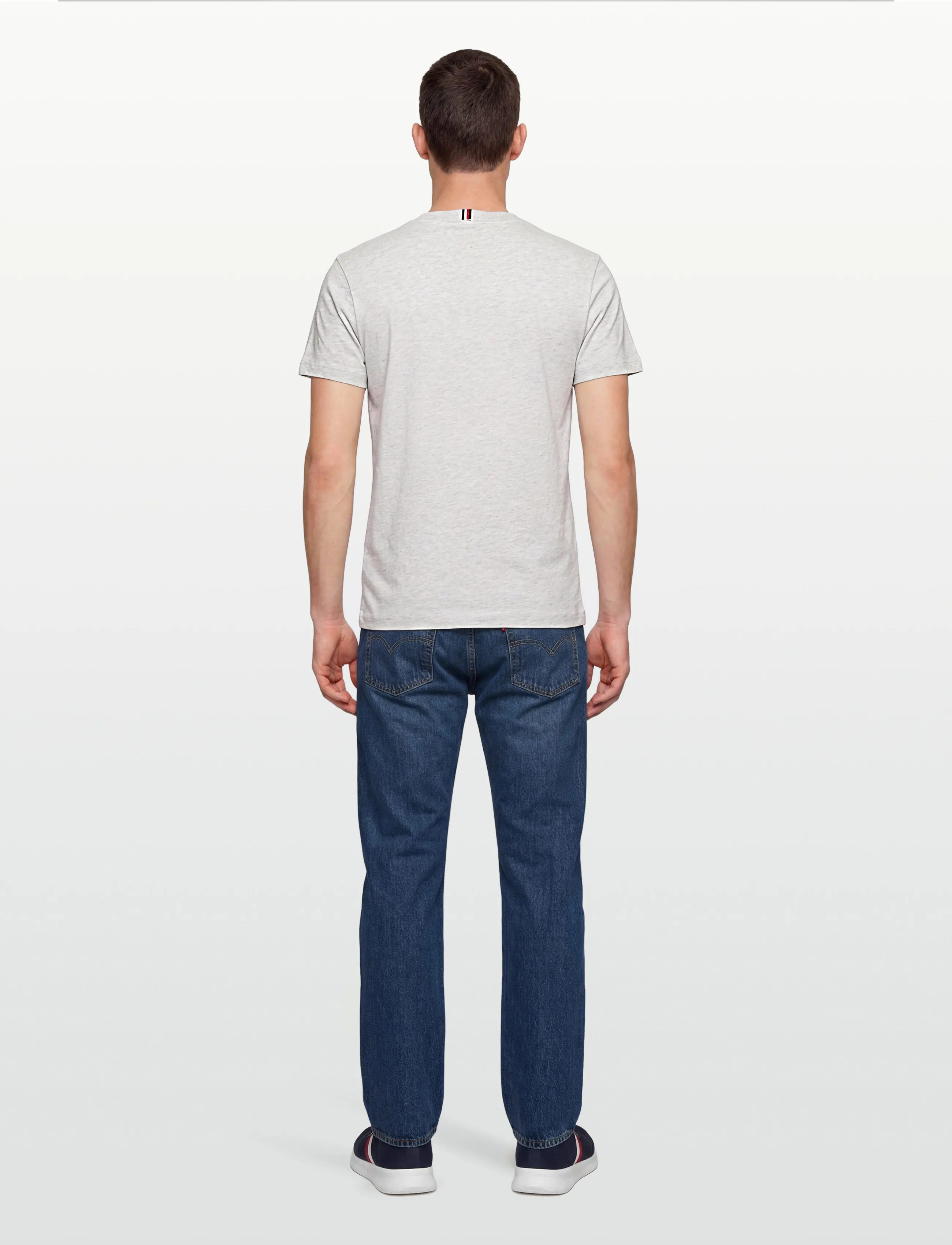 Tommy Hilfiger - ESSENTIAL COTTON REG FIT TEE SS - kortärmade t-shirts - grey heather - 4