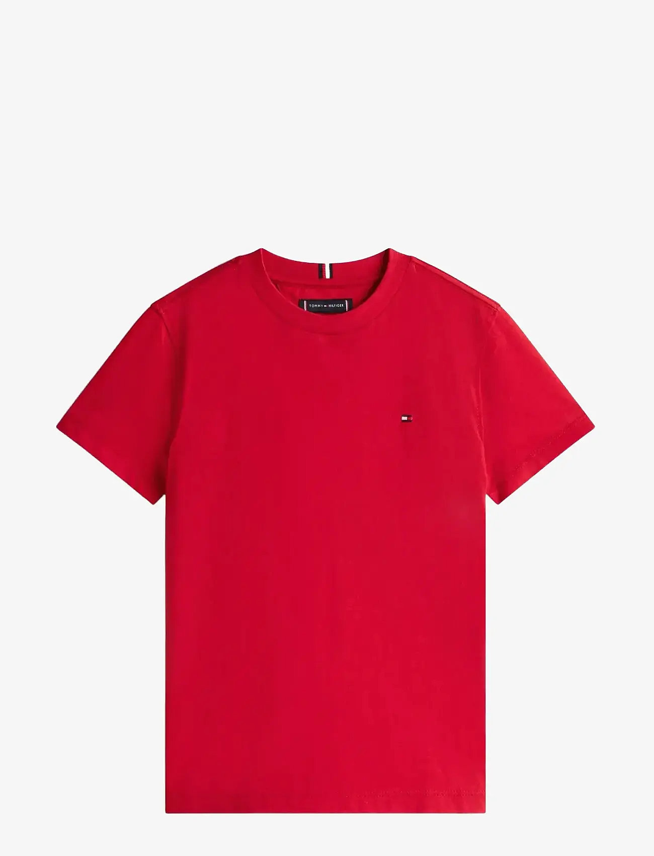 Tommy Hilfiger - ESSENTIAL COTTON REG FIT TEE SS - kortærmede t-shirts - medium red - 1