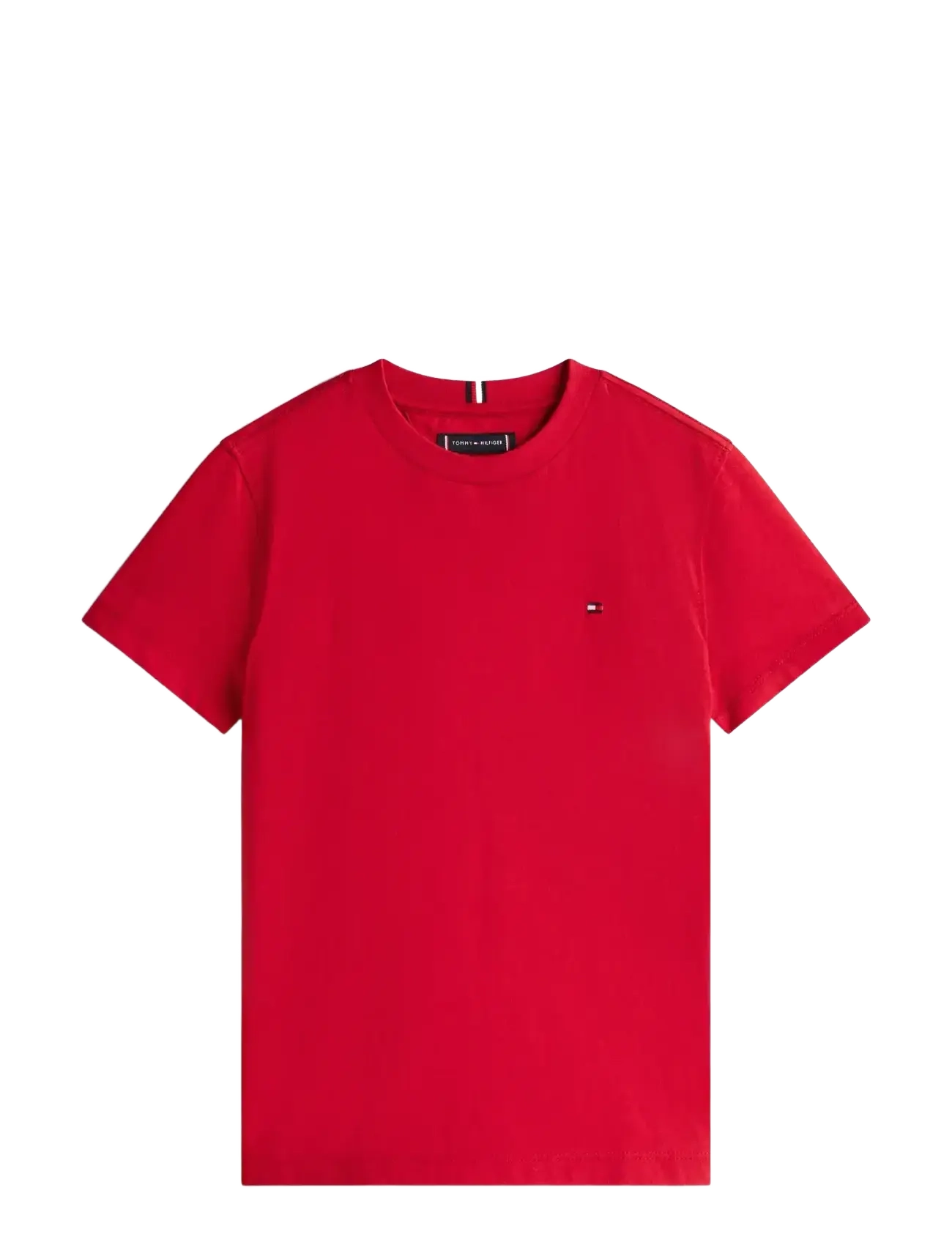 Tommy Hilfiger ESSENTIAL COTTON REG FIT TEE SS - Tommy Hilfiger - MEDIUM RED / red