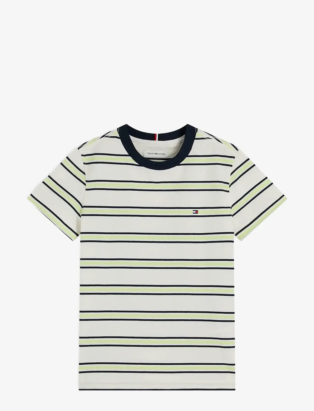 Tommy Hilfiger - ESSENTIAL COTTON REG FIT TEE SS - kortærmede t-shirts - multi stripe - 1