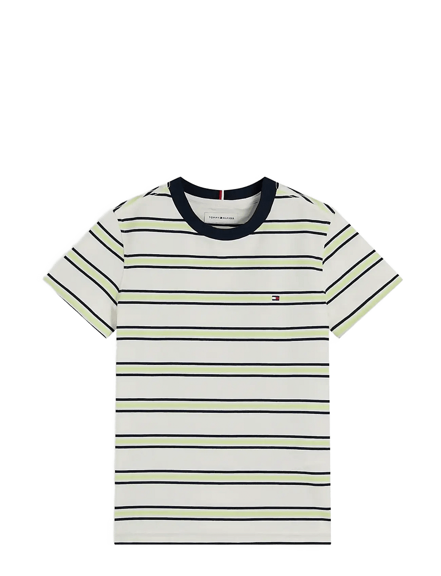Tommy Hilfiger - ESSENTIAL COTTON REG FIT TEE SS - krótki rękaw - multi stripe - 1
