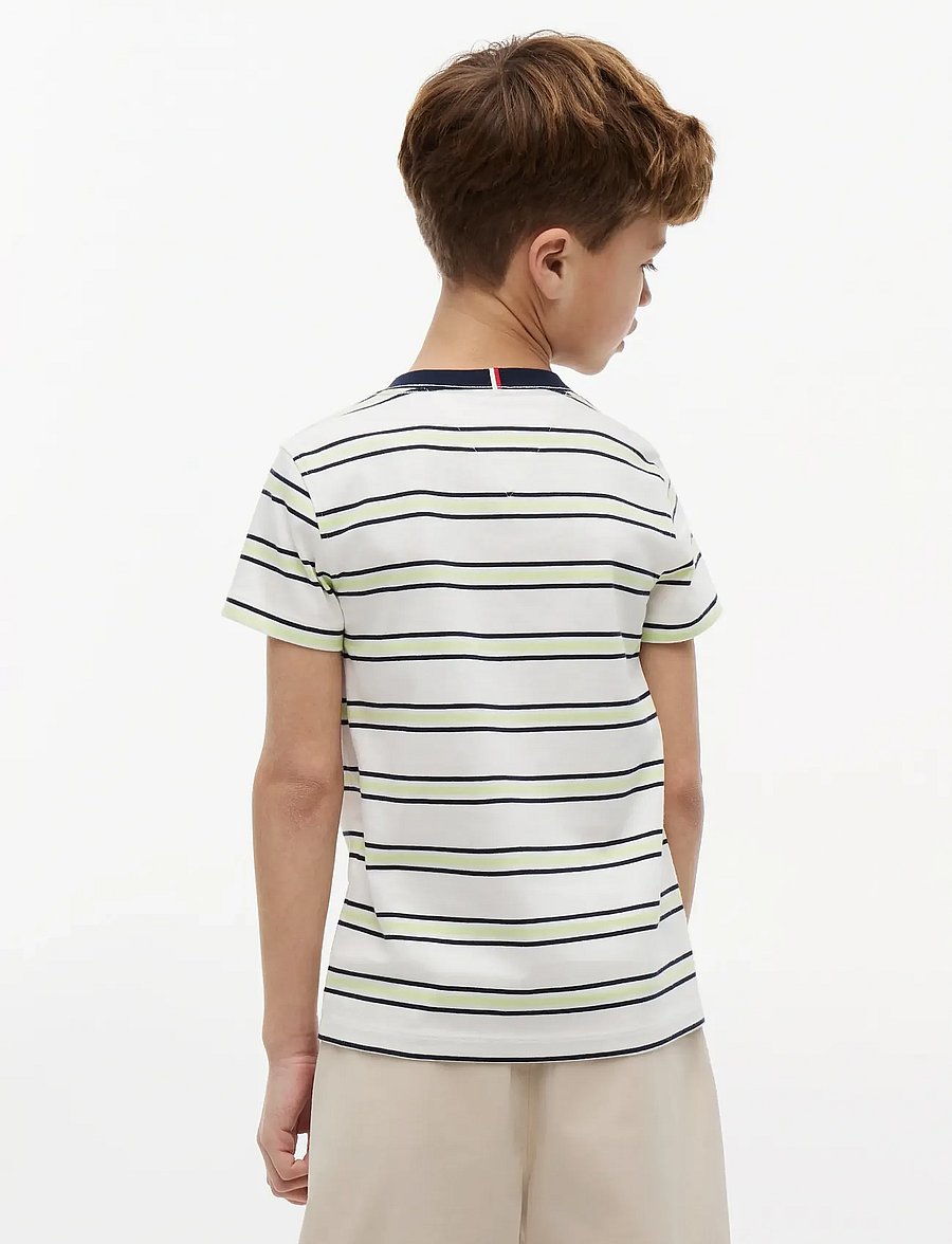 Tommy Hilfiger - ESSENTIAL COTTON REG FIT TEE SS - krótki rękaw - multi stripe - 2