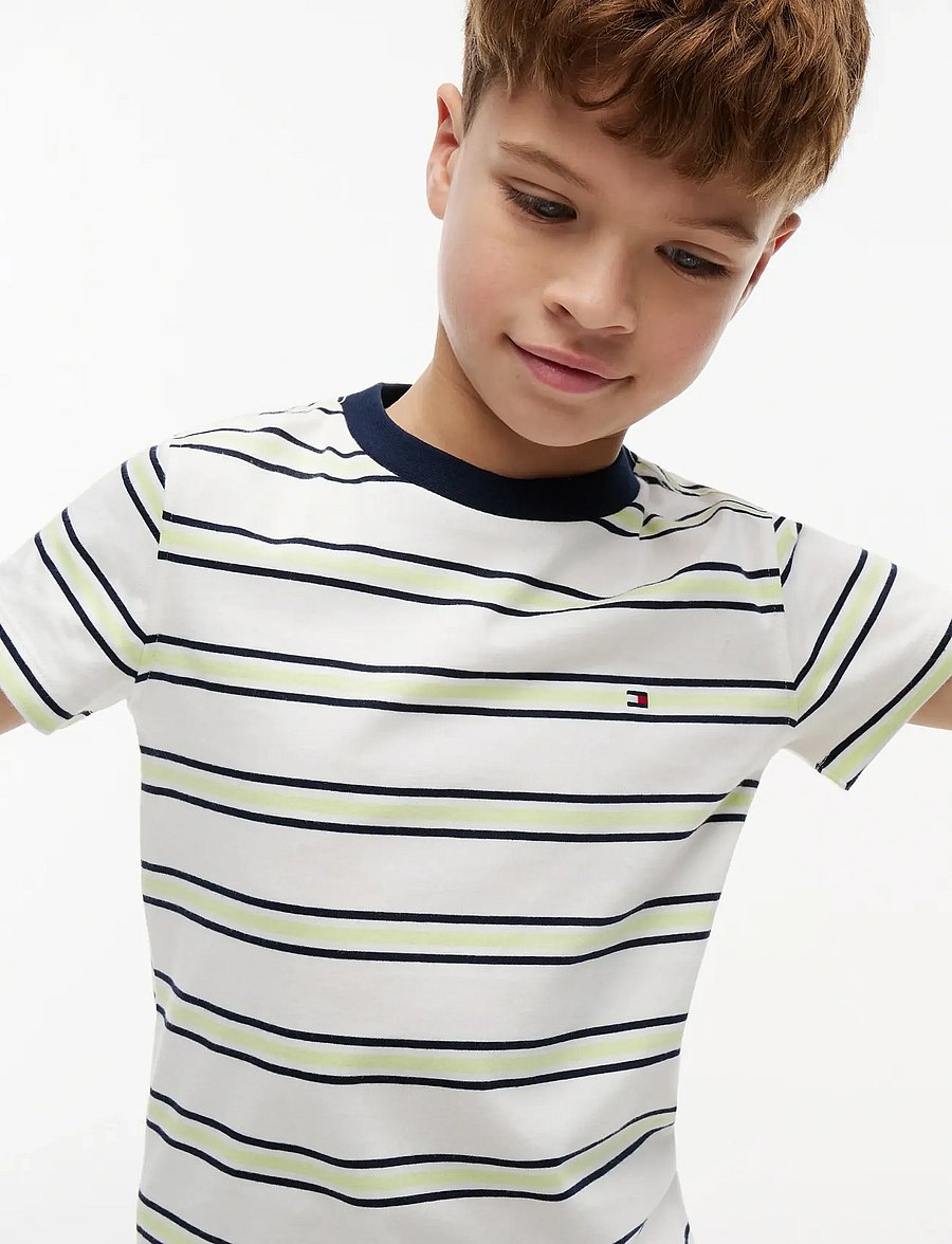 Tommy Hilfiger - ESSENTIAL COTTON REG FIT TEE SS - krótki rękaw - multi stripe - 3
