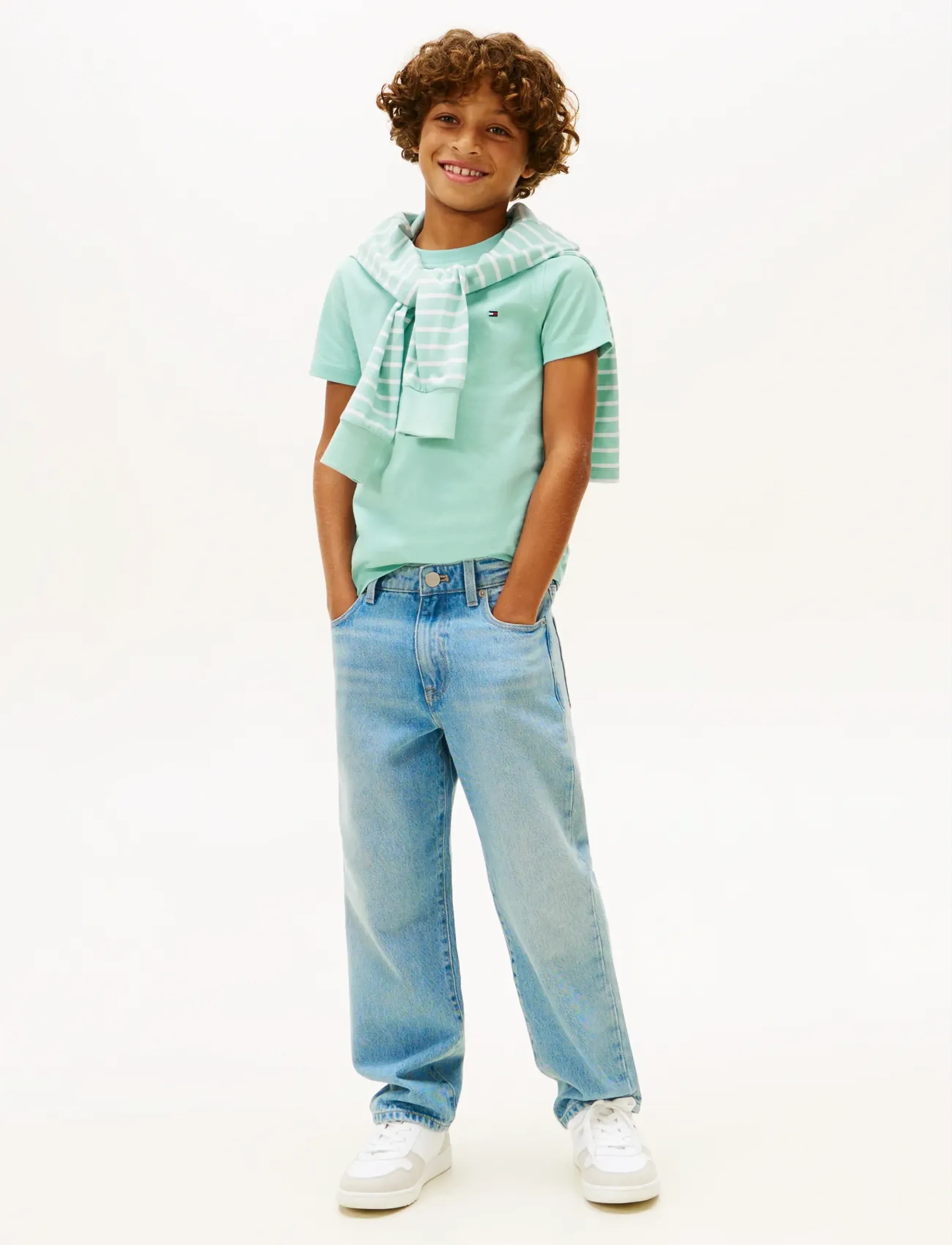 Tommy Hilfiger - ESSENTIAL COTTON REG FIT TEE SS - lühikeste varrukatega t-särgid - ocean spray - 3