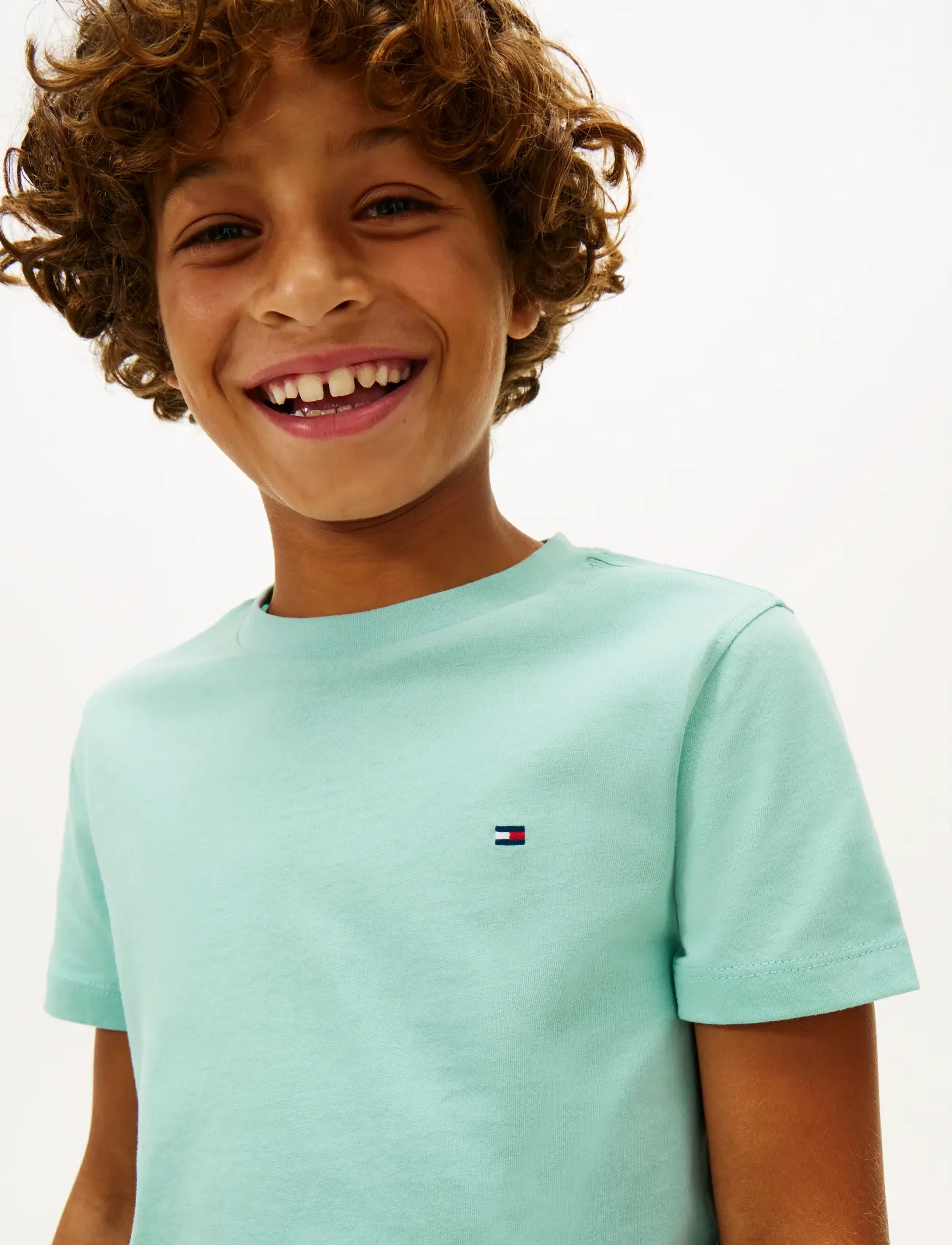 Tommy Hilfiger - ESSENTIAL COTTON REG FIT TEE SS - lühikeste varrukatega t-särgid - ocean spray - 4