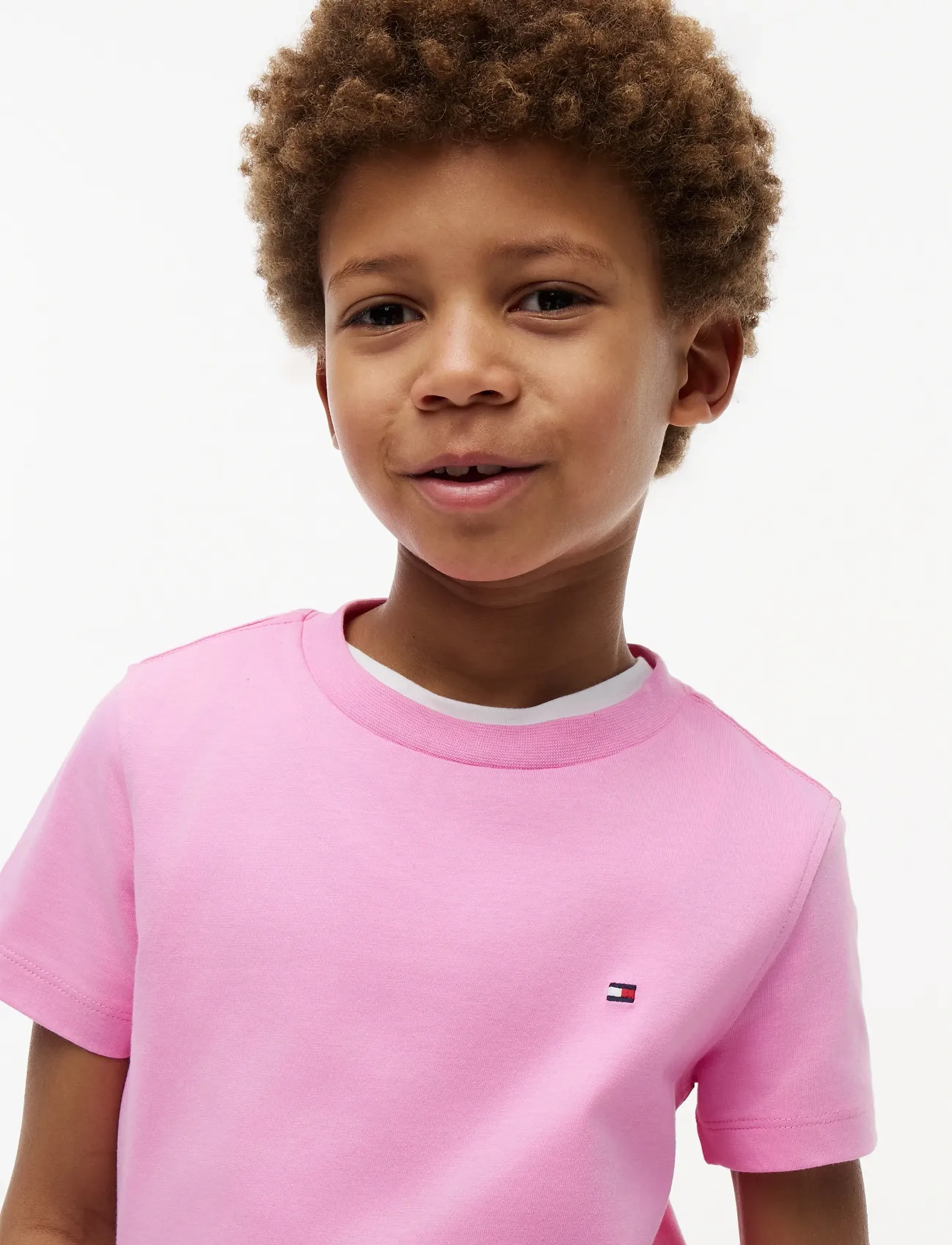 Tommy Hilfiger - ESSENTIAL COTTON REG FIT TEE SS - kurzärmelige - pink daisy - 3