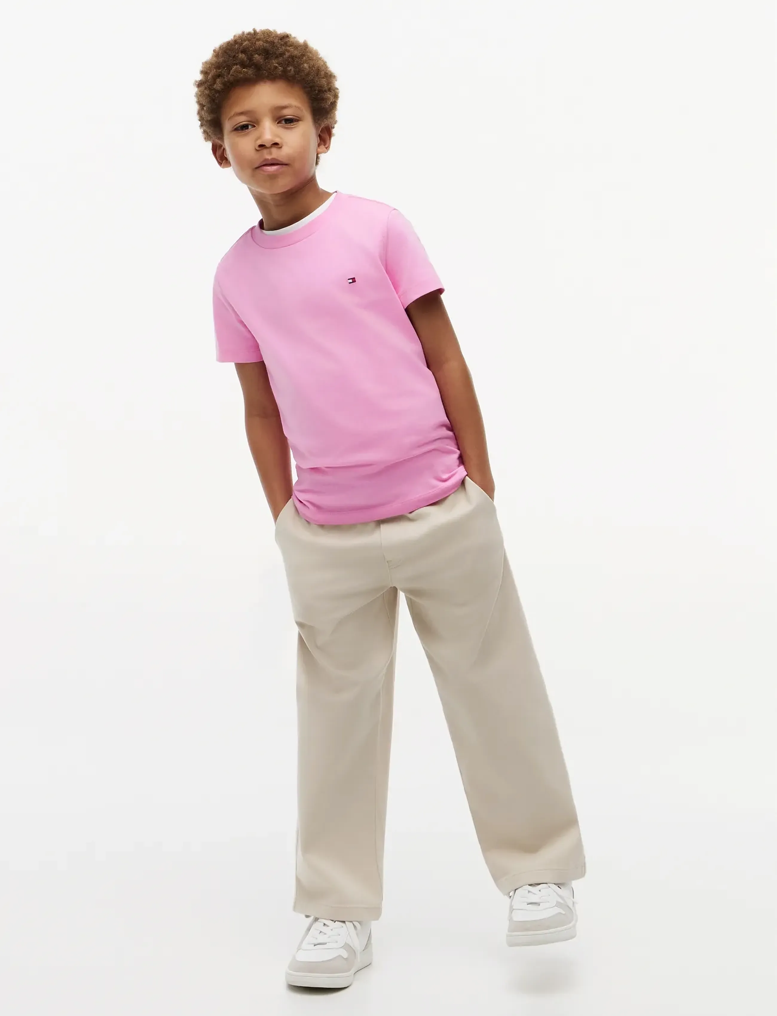 Tommy Hilfiger - ESSENTIAL COTTON REG FIT TEE SS - kurzärmelige - pink daisy - 4
