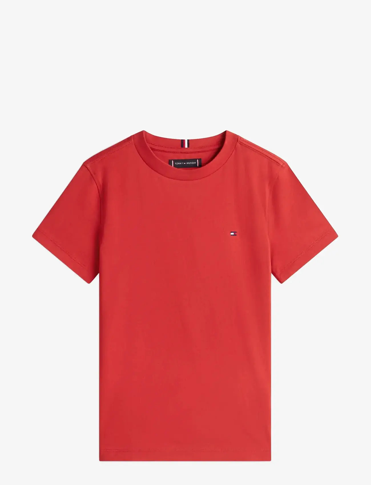 Tommy Hilfiger - ESSENTIAL COTTON REG FIT TEE SS - kortærmede t-shirts - terracotta red - 1