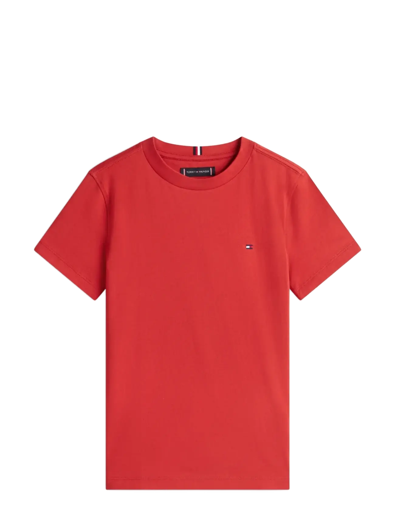 Tommy Hilfiger ESSENTIAL COTTON REG FIT TEE SS - Tommy Hilfiger - TERRACOTTA RED / red