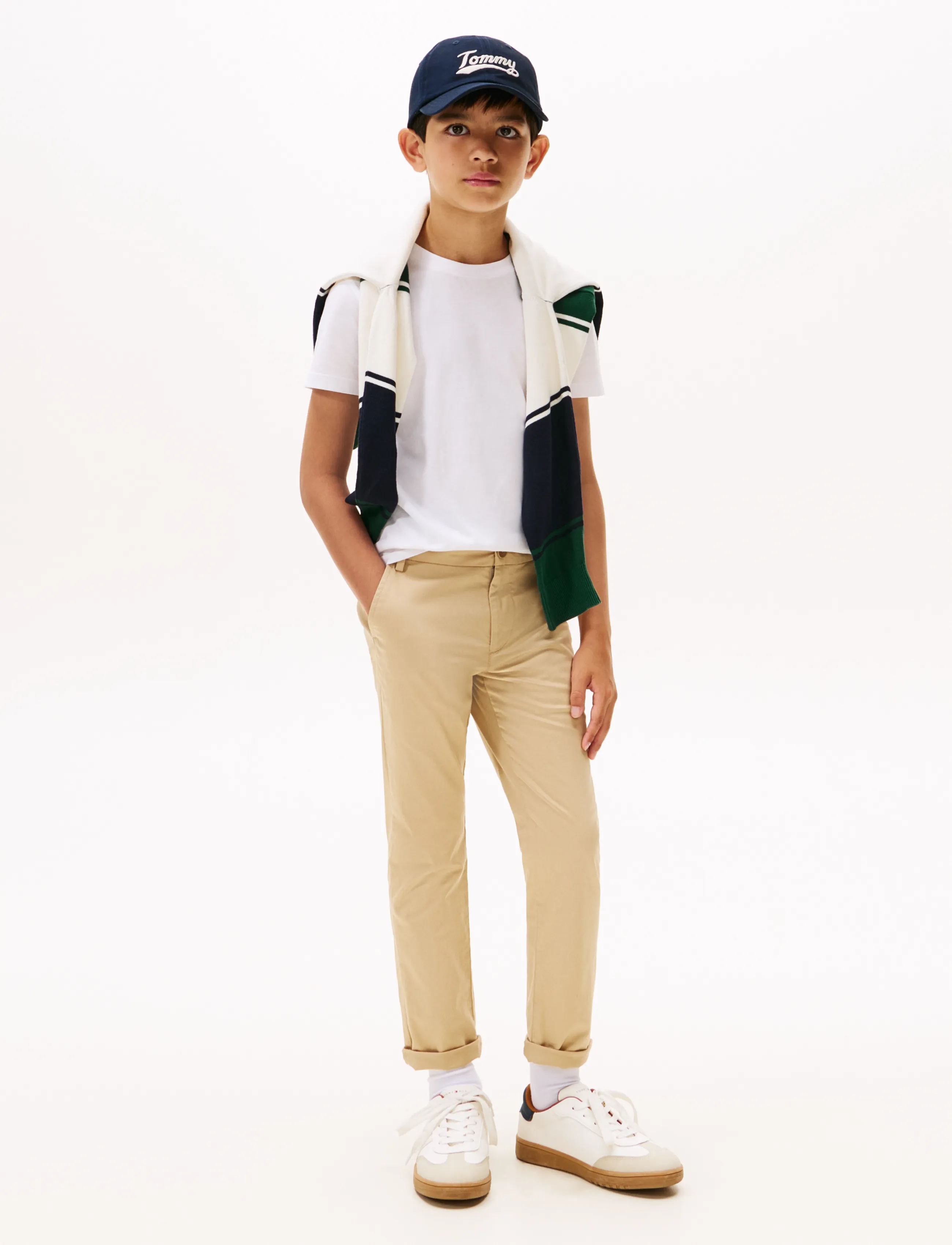 Tommy Hilfiger - ESSENTIAL COTTON REG FIT TEE SS - lühikeste varrukatega t-särgid - white - 3